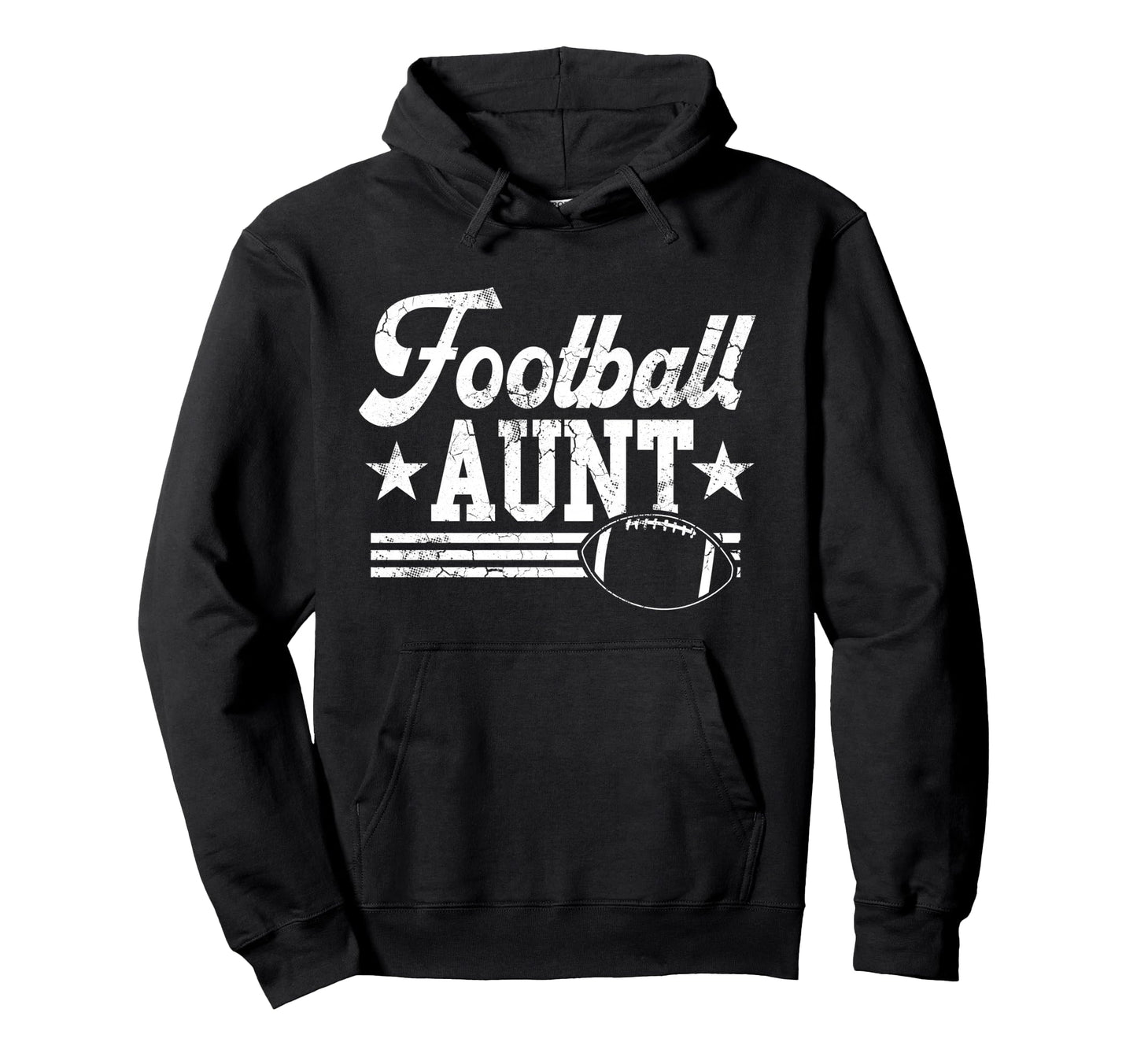 Football Aunt Auntie Sports Womens Hoodie - Unique Graphic Unisex - T-Shirt, Sweatshirt, Hoodie