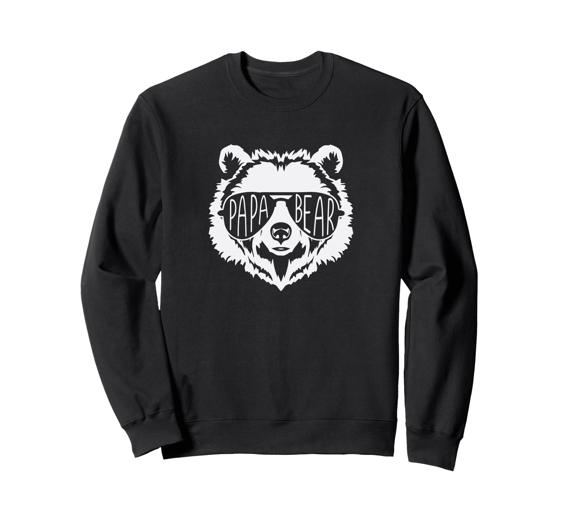 Papa Bear Face Sunglasses Sweatshirt - Minimalist Print Unisex - T-Shirt, Sweatshirt, Hoodie