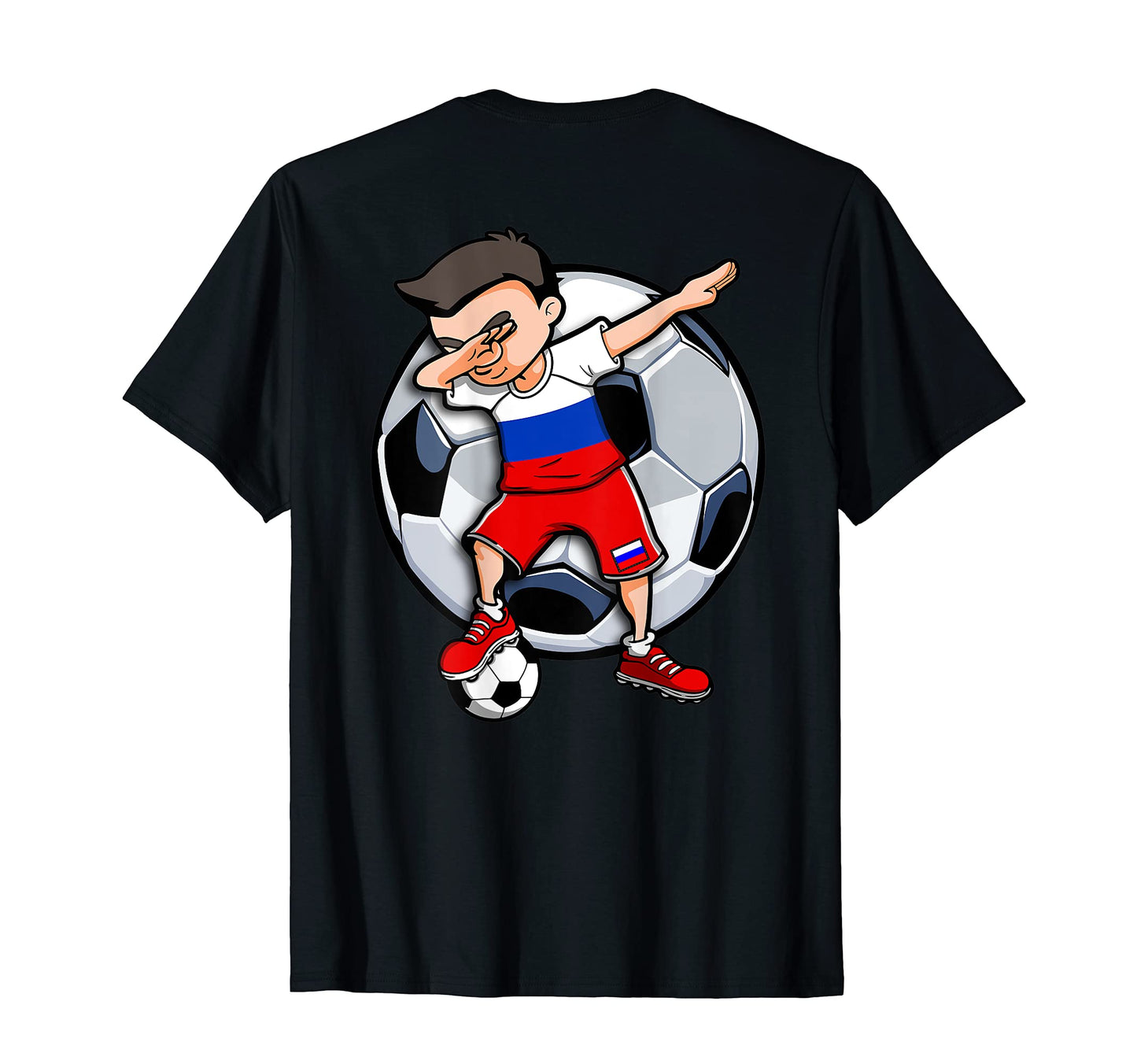 Dabbing Soccer Russia Football Fans T-Shirt - Minimalist Print Unisex - T-Shirt, Sweatshirt, Hoodie