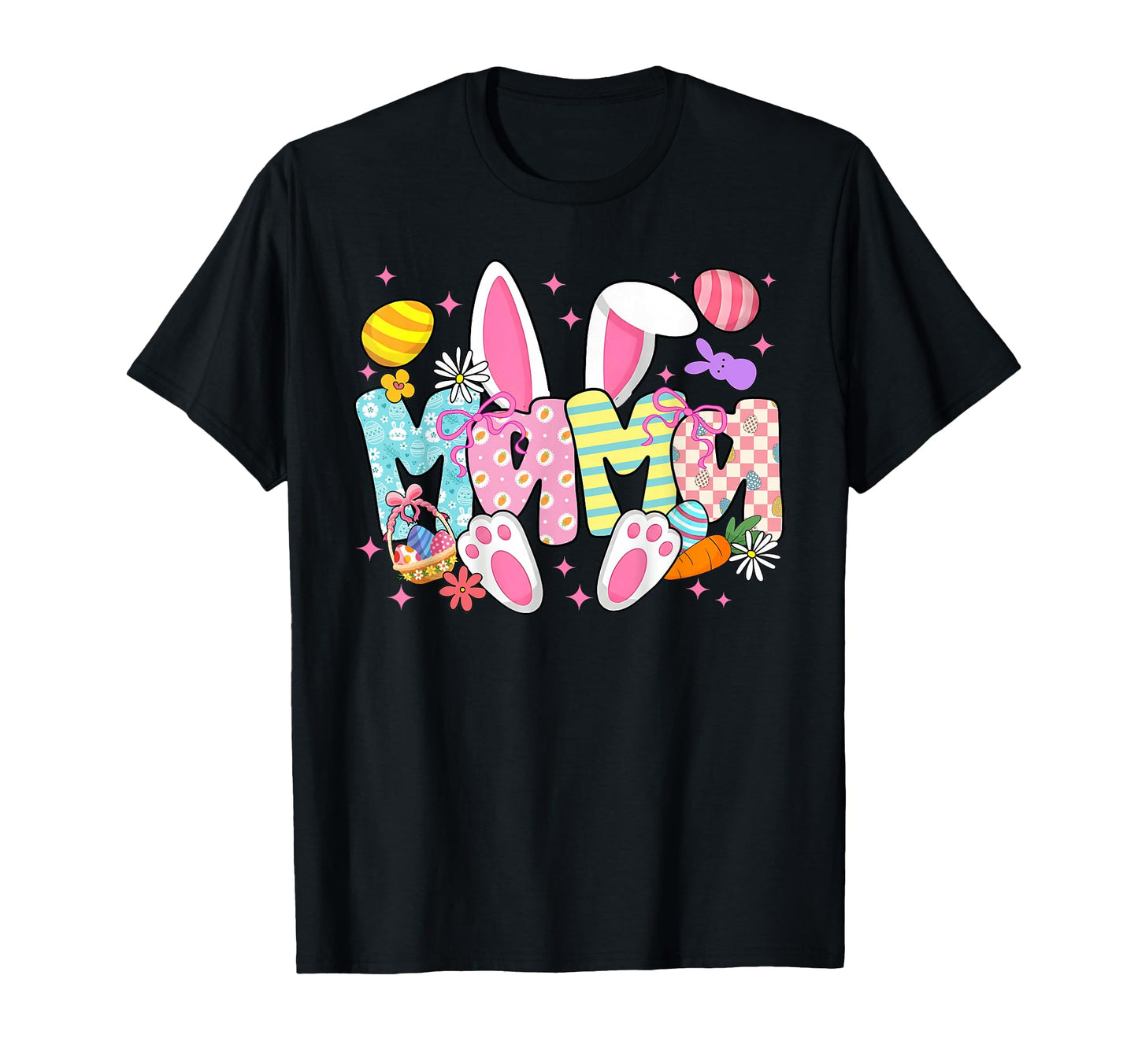 Easter Mama Bunny Ears Coquette Bow T-Shirt - Aesthetic Graphic for Adults - T-Shirt, Sweatshirt, Hoodie