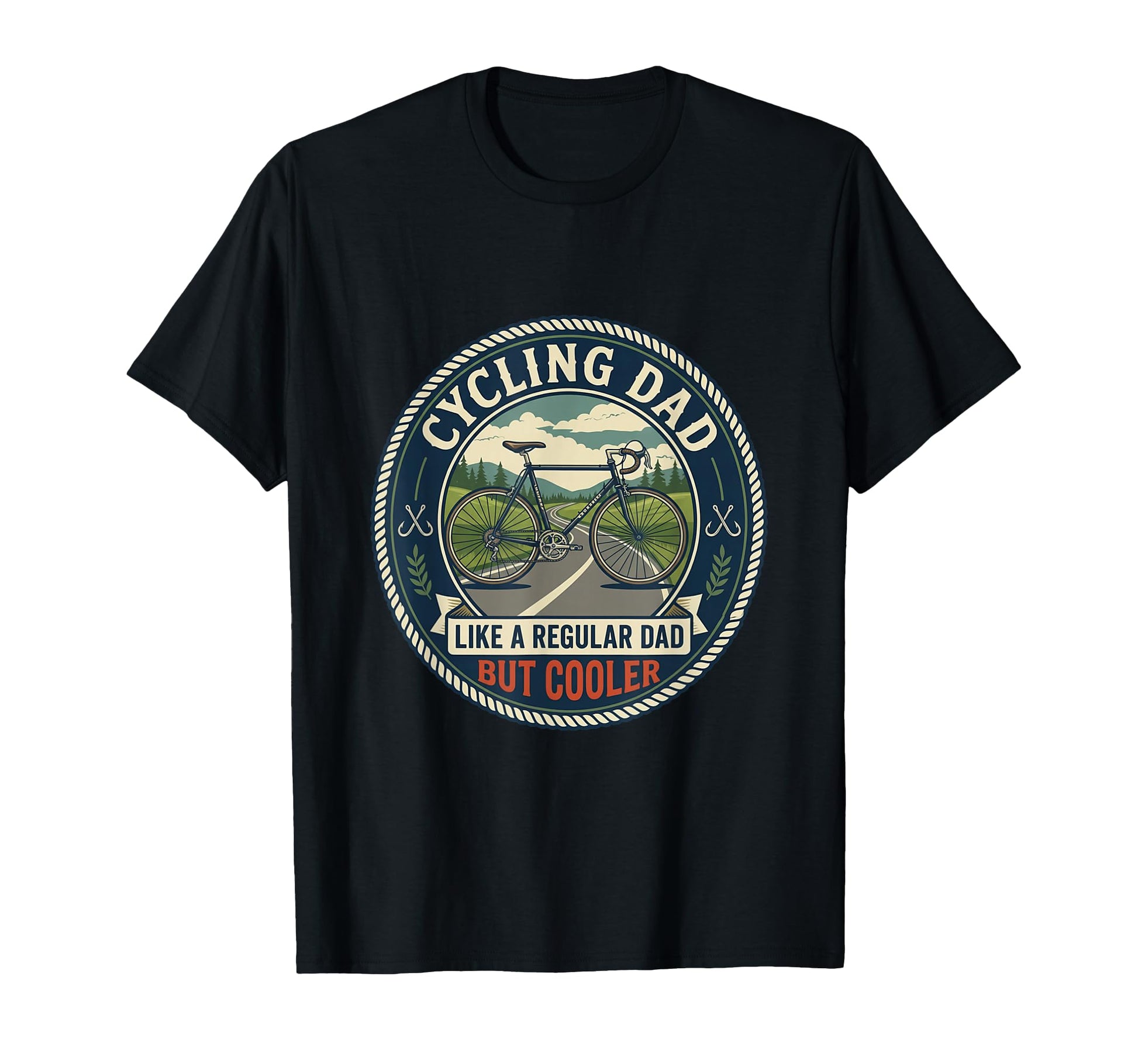 Funny Cycling Dad Cyclist Road Bike Rider T-Shirt - Trendy Graphic Unisex - T-Shirt, Sweatshirt, Hoodie