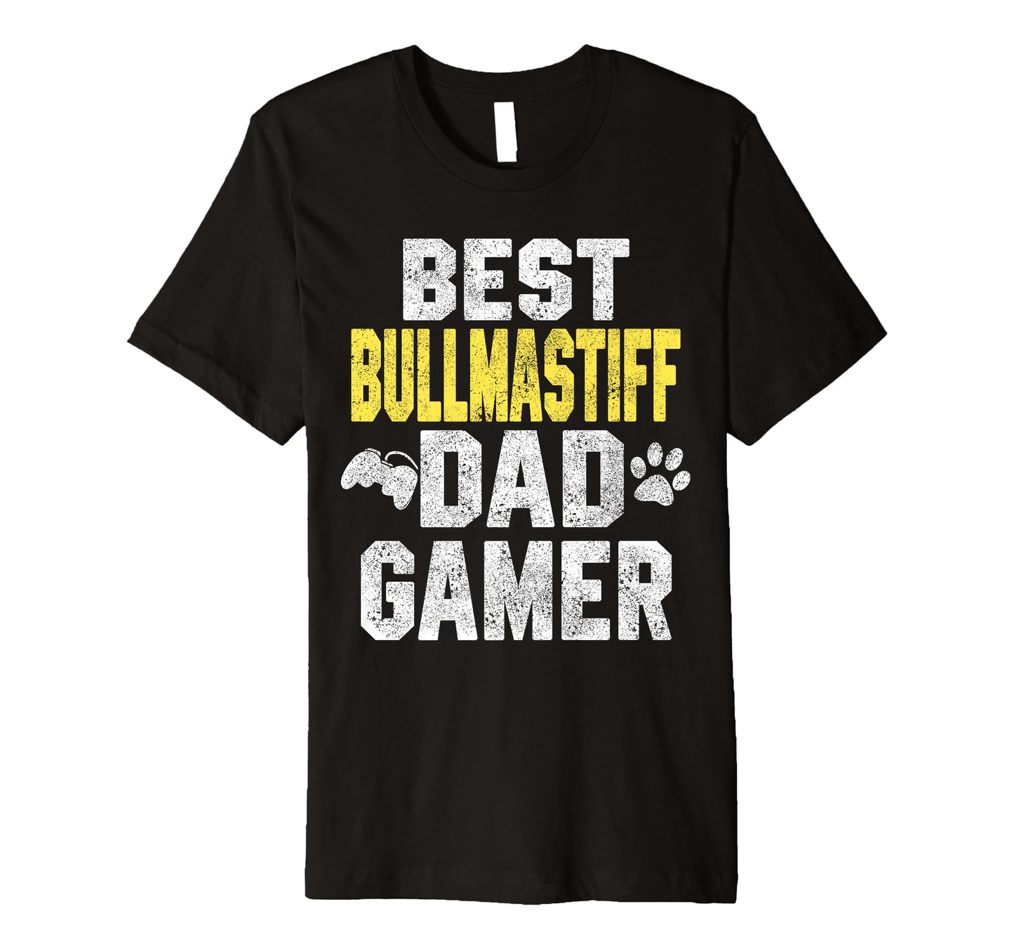 Best Bullmastiff Dad Gamer Funny Dog T-Shirt - Fun Novelty Design Unisex - T-Shirt, Sweatshirt, Hoodie