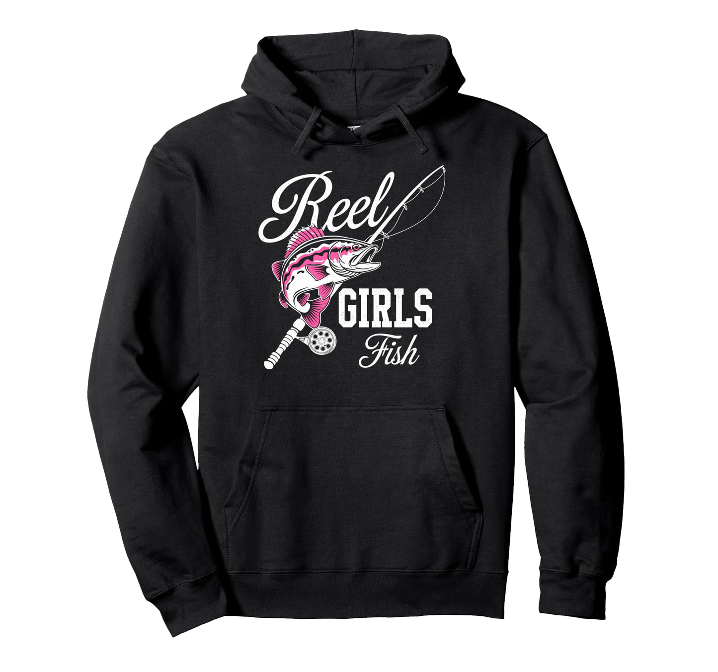 Reel Fish Fisher Mom Bass Fishing Fish Hoodie - Aesthetic Graphic Unisex - T-Shirt, Sweatshirt, Hoodie