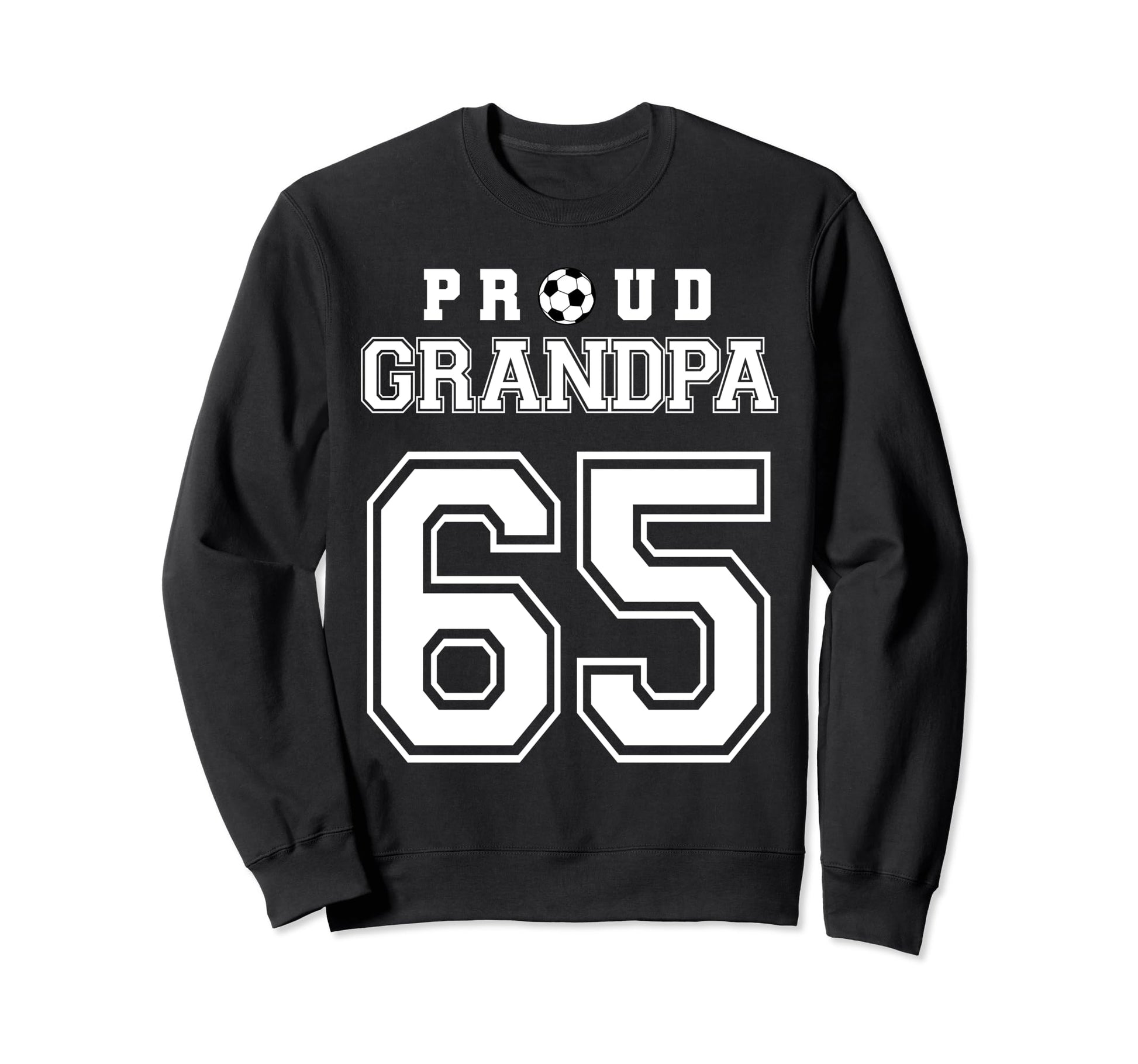 Number 65 Custom Proud Soccer Futbol Sweatshirt - Trendy Graphic Unisex - T-Shirt, Sweatshirt, Hoodie