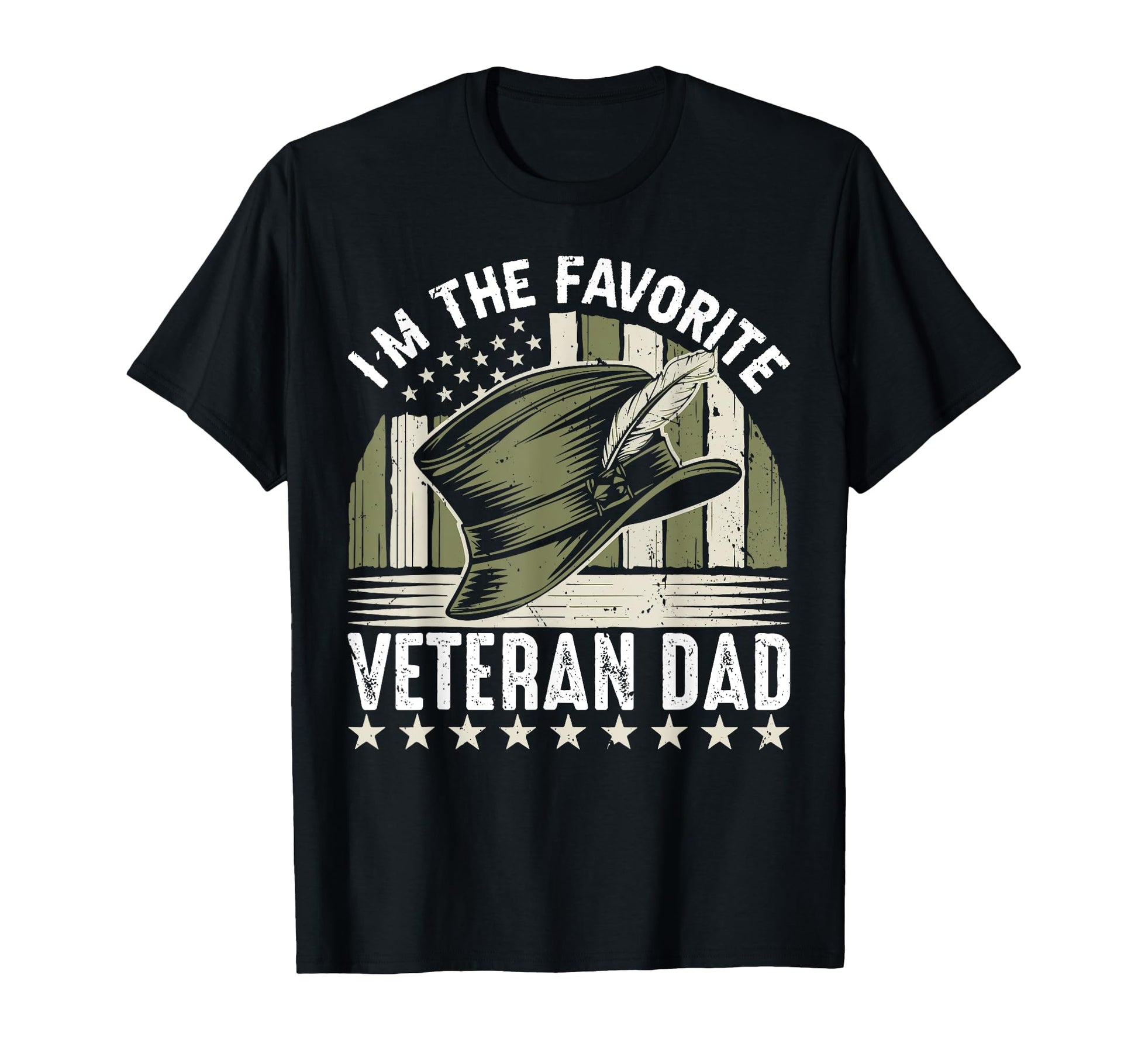 Im Favorite Veteran Dad T-Shirt - Graphic Print Men Women - T-Shirt, Sweatshirt, Hoodie