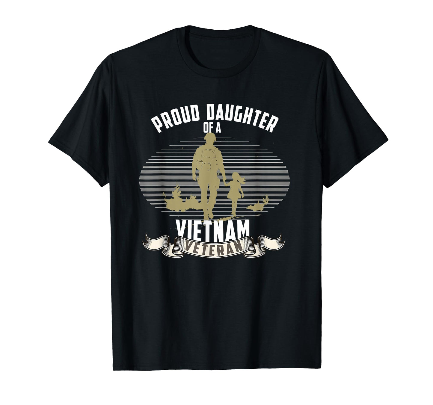 Daughter Vietnam Veteran Vet Dad T-Shirt - Fun Novelty Design Men Women - T-Shirt, Sweatshirt, Hoodie