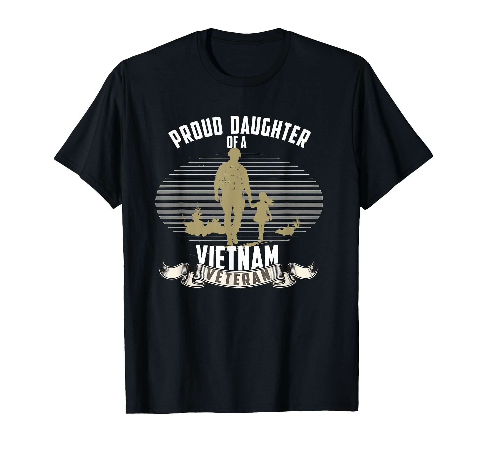 Daughter Vietnam Veteran Vet Dad T-Shirt - Fun Novelty Design Men Women - T-Shirt, Sweatshirt, Hoodie
