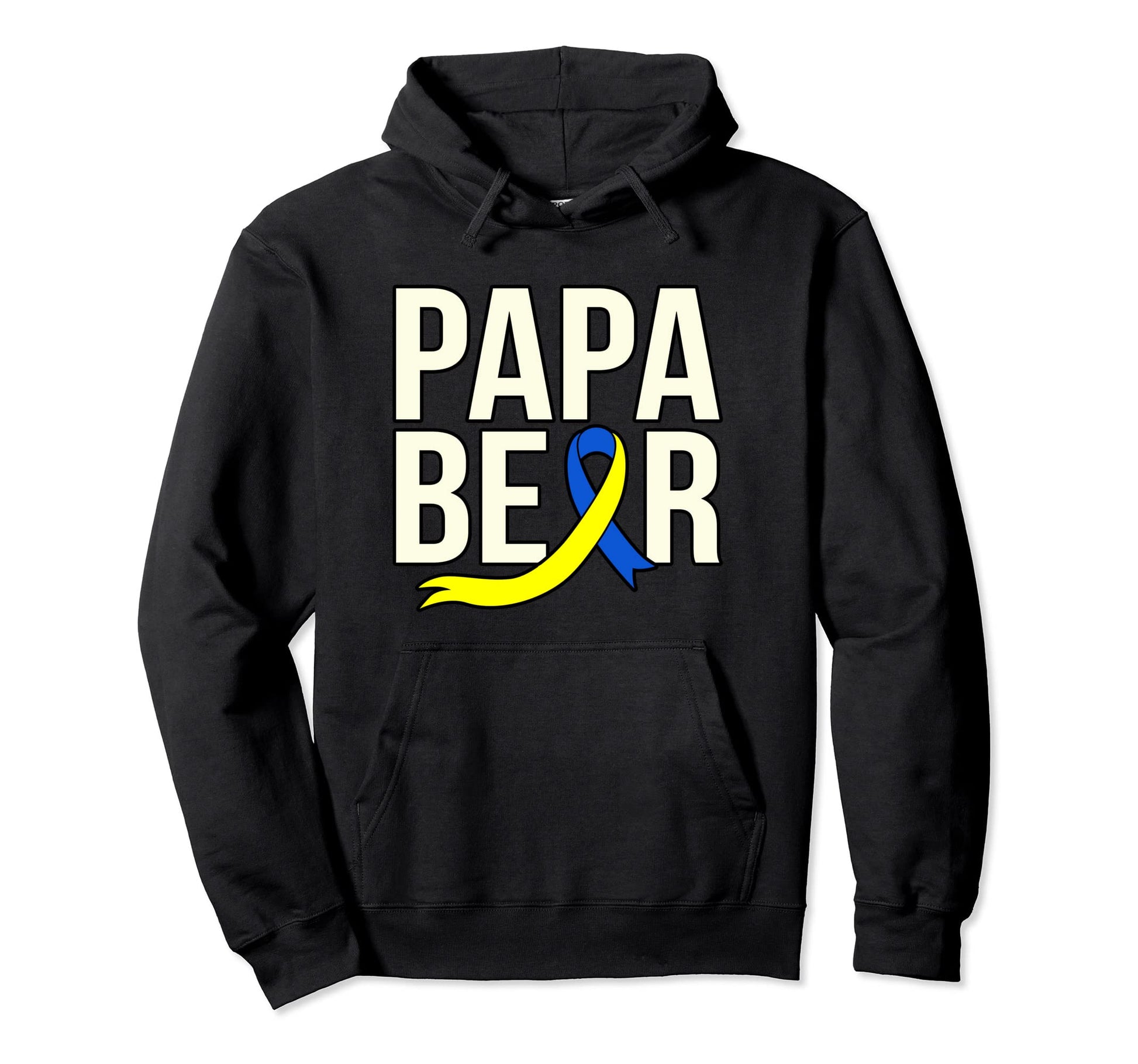 Papa Bear World Down Syndrome Day Hoodie - Custom Art Print for Adults - T-Shirt, Sweatshirt, Hoodie
