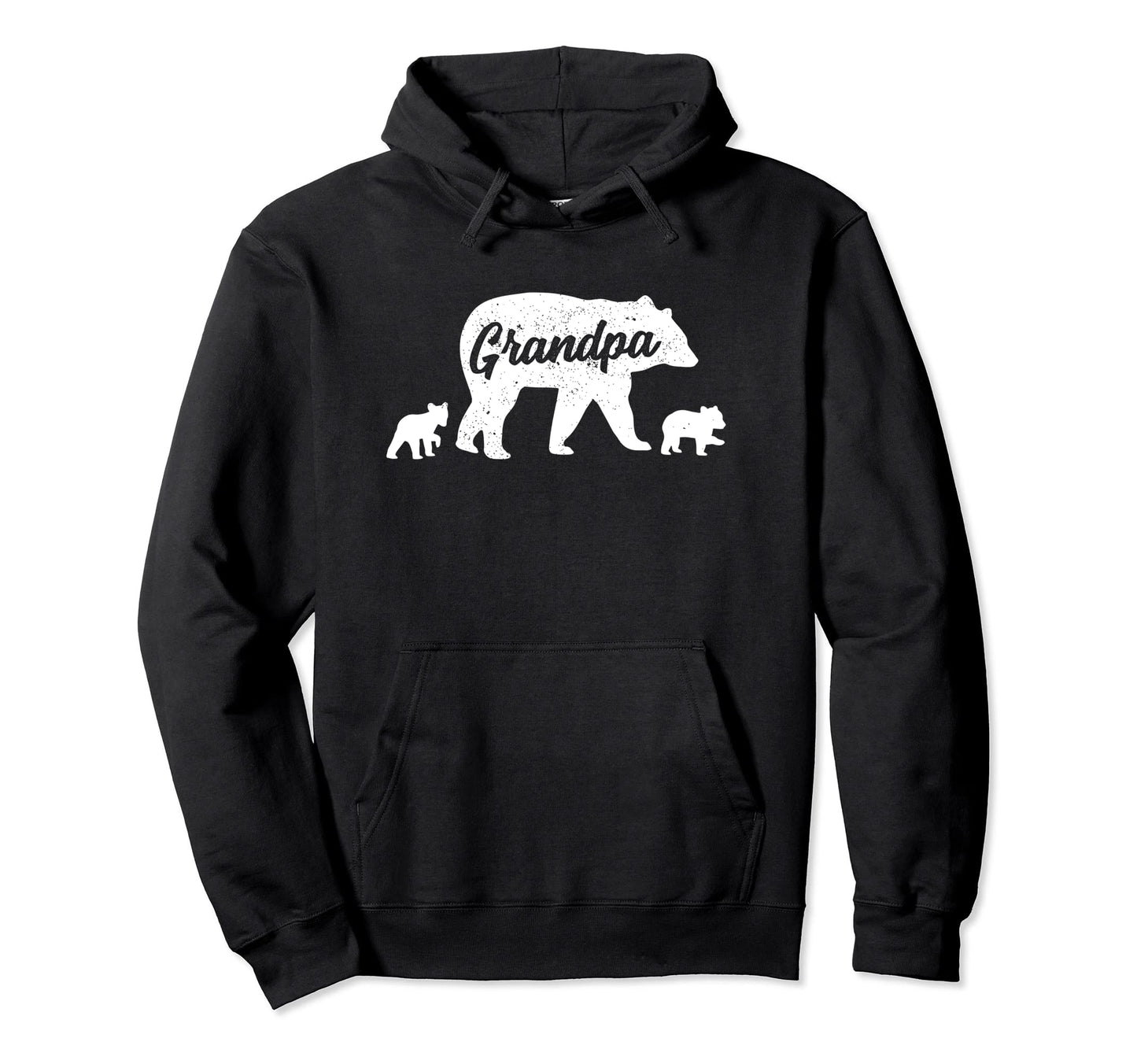 Grandpa Bear 2 Cub Fathers Day Hoodie - Fun Novelty Design Men Women - T-Shirt, Sweatshirt, Hoodie