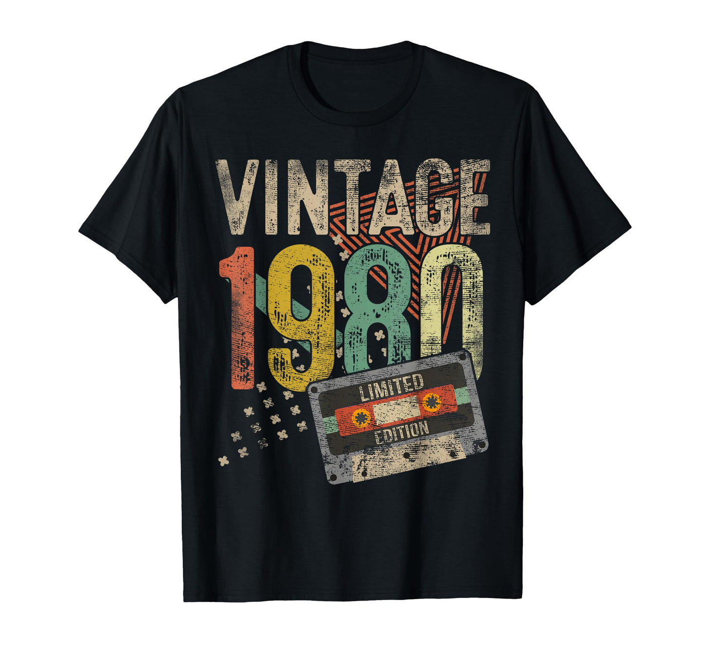 1980 Tape 46Th Birthday Gift 46 Year Old T-Shirt - Graphic Print Men Women - T-Shirt, Sweatshirt, Hoodie