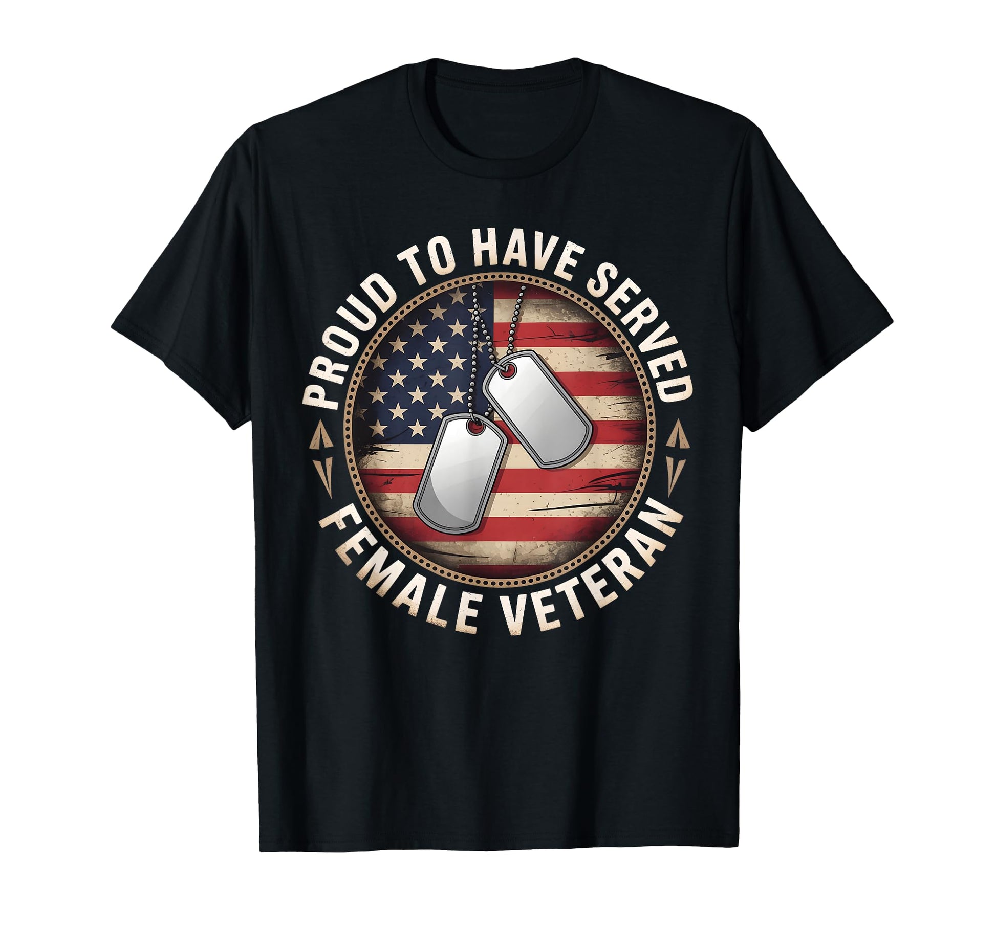 Proud To Have Served Female Veteran T-Shirt - Custom Art Print for Adults - T-Shirt, Sweatshirt, Hoodie