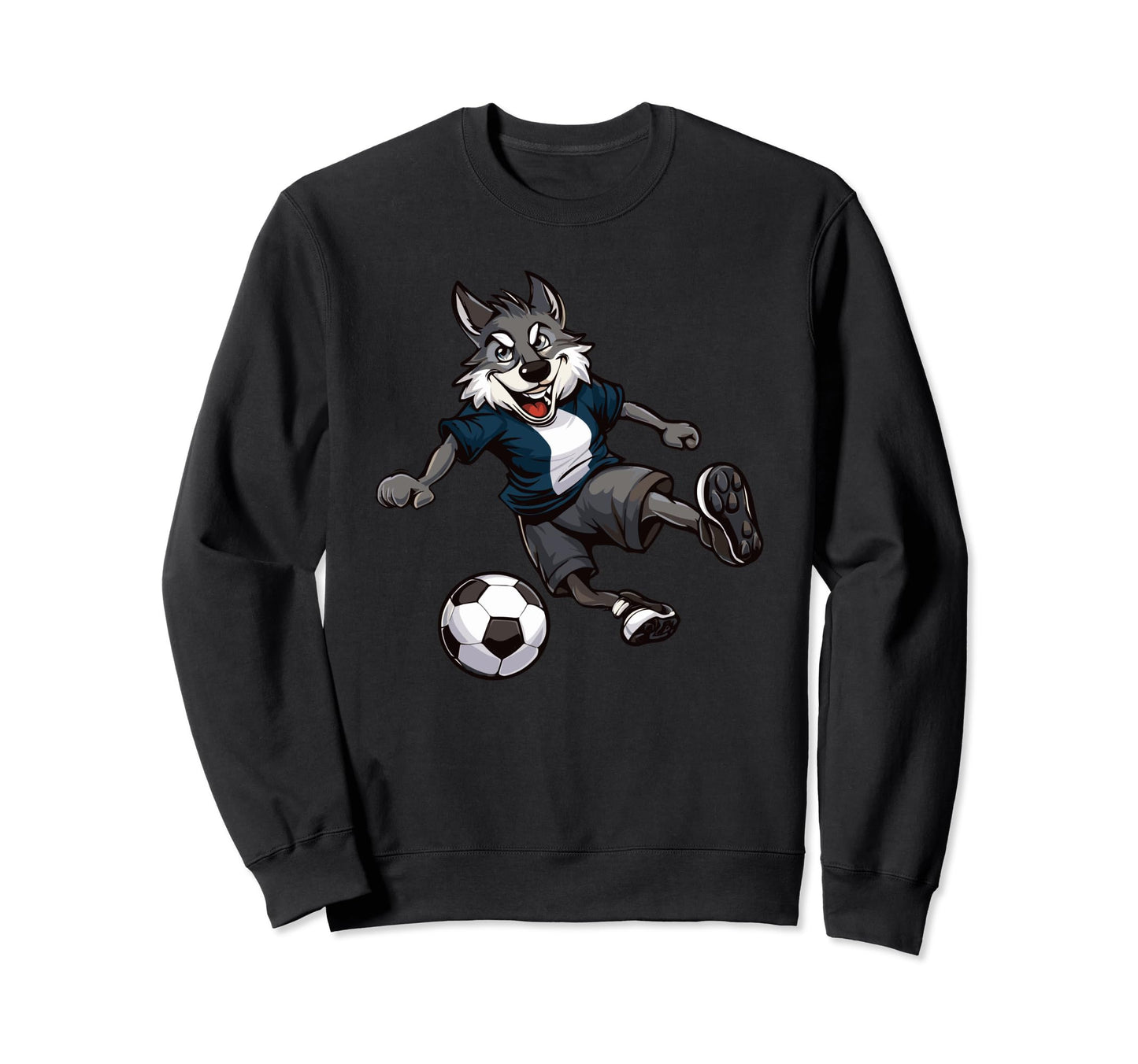 Wolf Forest Animals Wildlife Soccer Sweatshirt - Unique Graphic for Adults - T-Shirt, Sweatshirt, Hoodie
