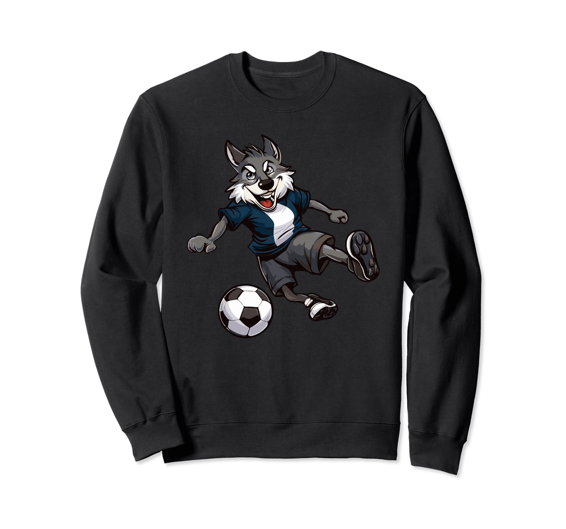 Wolf Forest Animals Wildlife Soccer Sweatshirt - Unique Graphic for Adults - T-Shirt, Sweatshirt, Hoodie