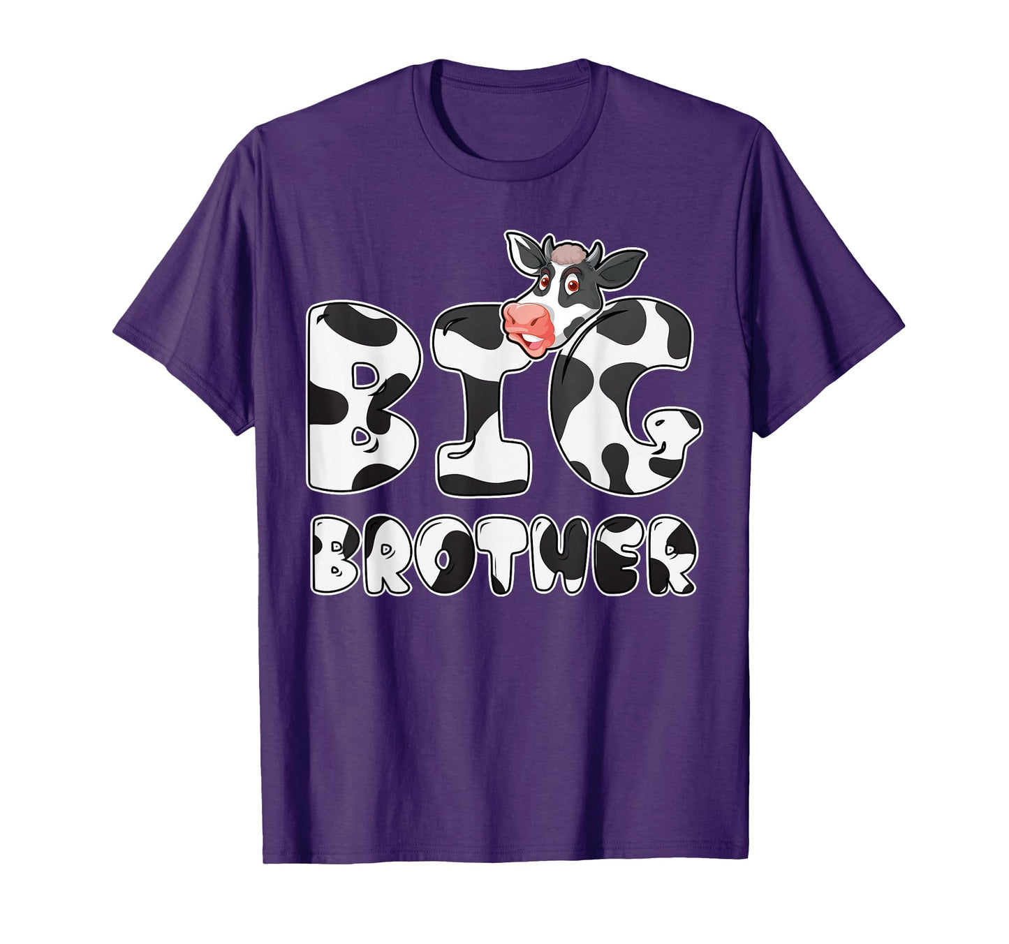 Cow Big Brother Birthday Funny Family T-Shirt - Minimalist Print Unisex - T-Shirt, Sweatshirt, Hoodie