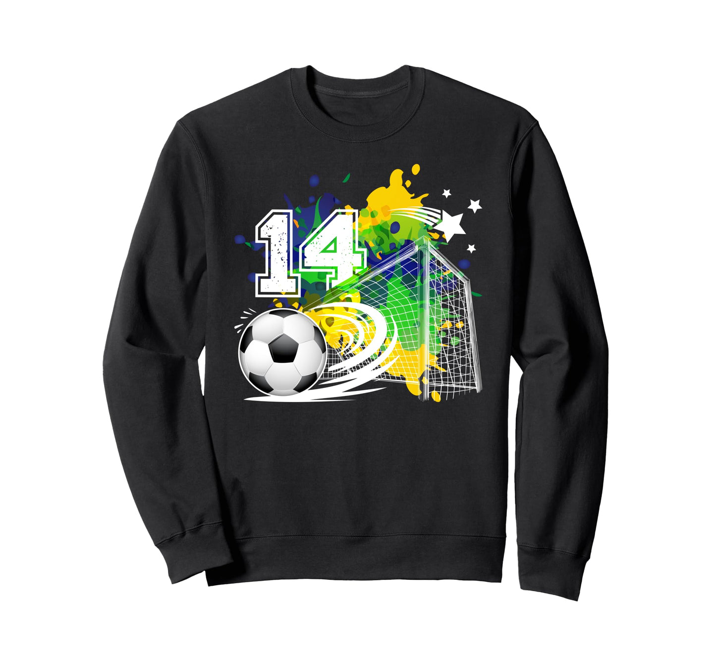 14Th Soccer Birthday Party 14 Sweatshirt - Fun Novelty Design for Adults - T-Shirt, Sweatshirt, Hoodie