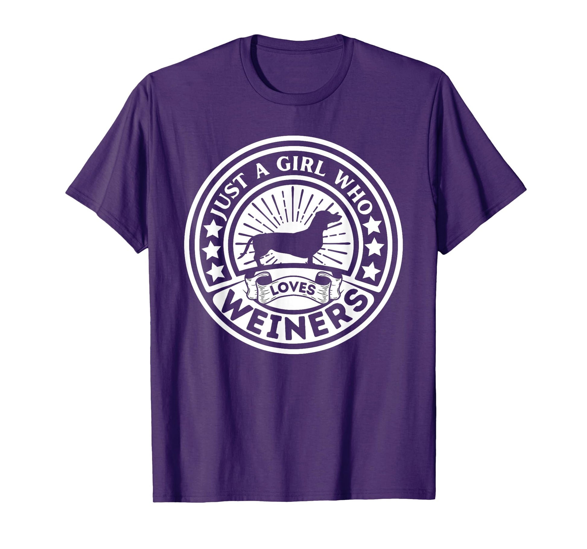 Weiner Dog Owner Just Who Loves Weiners T-Shirt - Aesthetic Graphic Unisex - T-Shirt, Sweatshirt, Hoodie