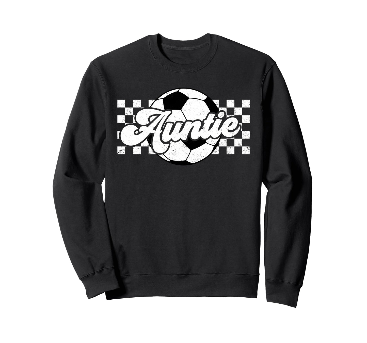 Soccer Auntie Aunt Lover Family Sweatshirt - Trendy Graphic for Adults - T-Shirt, Sweatshirt, Hoodie