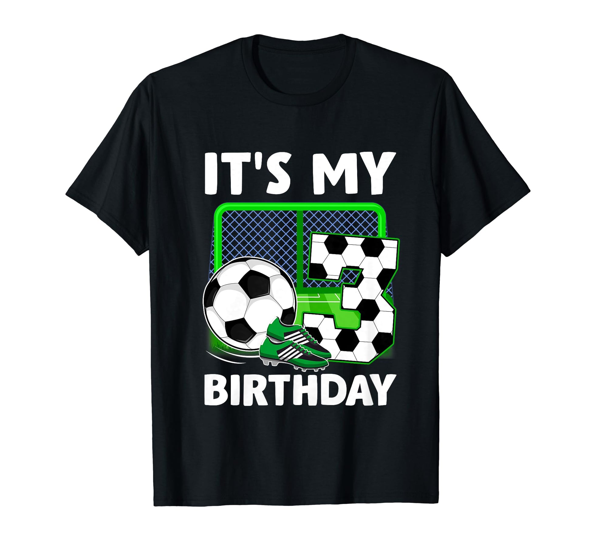 Its My 3Rd Soccer Party 3 Year Old T-Shirt - Trendy Graphic for Adults - T-Shirt, Sweatshirt, Hoodie