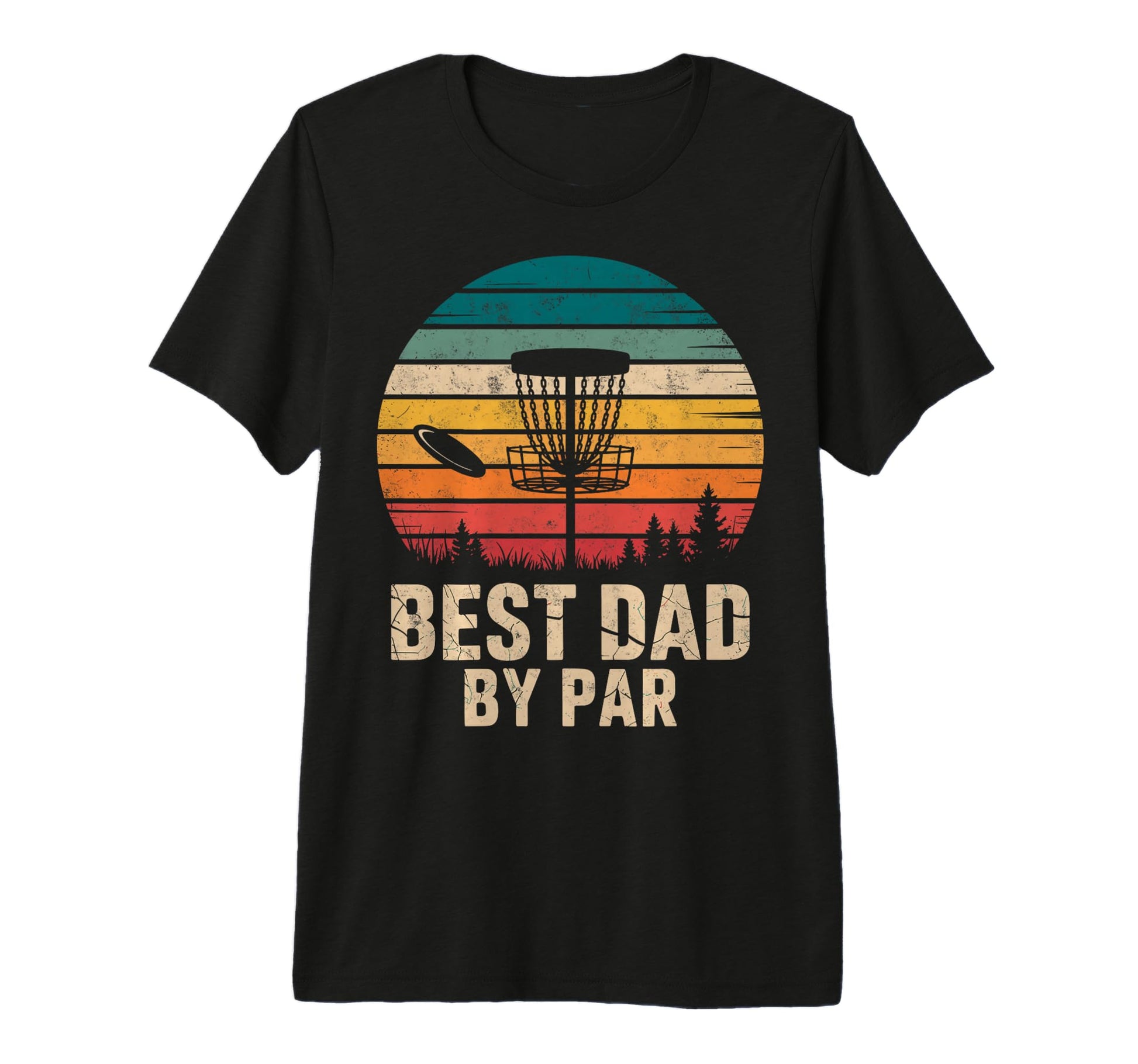 Best Dad Par Disc Golf Basket Golfer T-Shirt - Graphic Print for Adults - T-Shirt, Sweatshirt, Hoodie