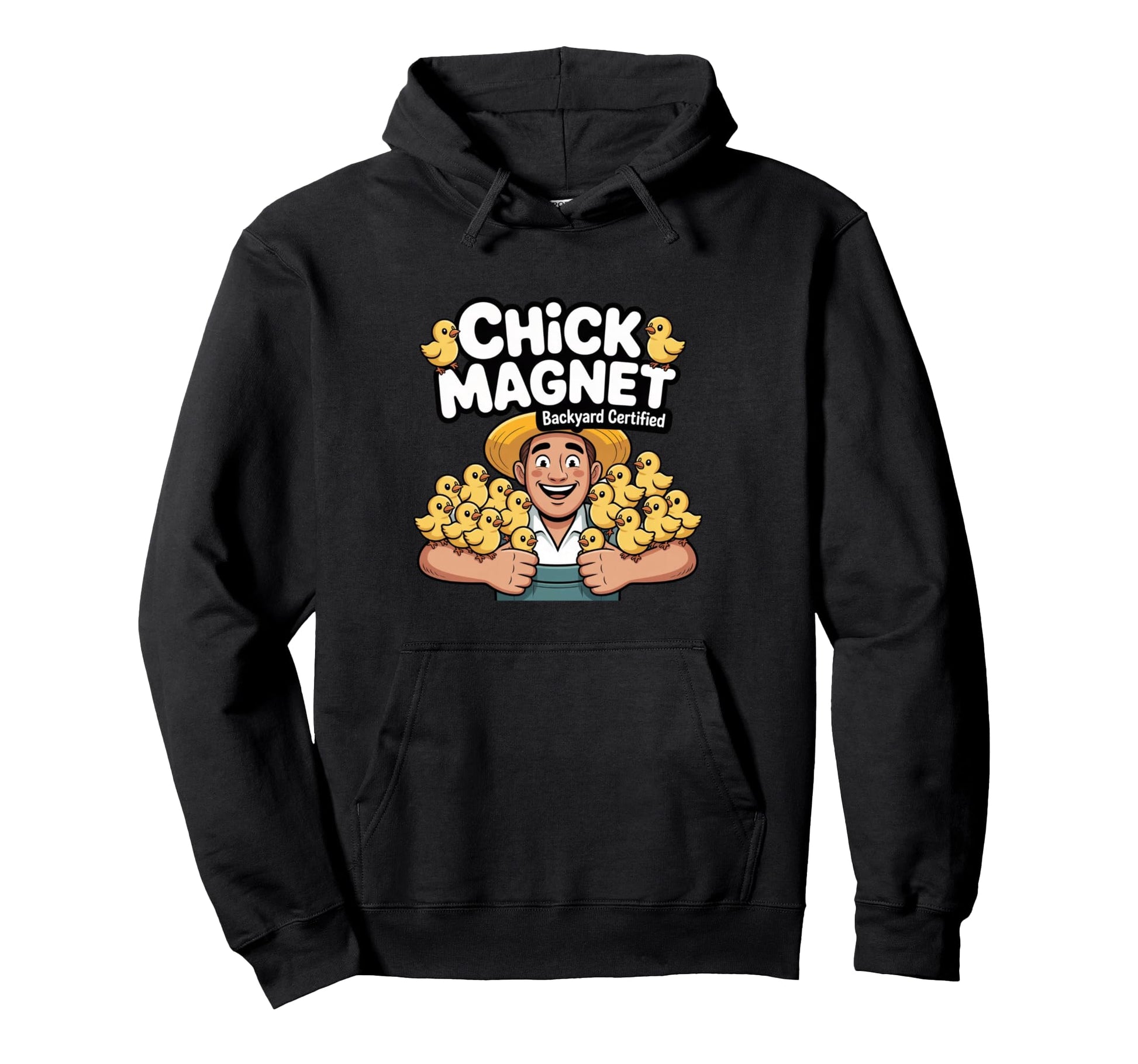 Chick Magnet Funny Backyard Chicken Hoodie - Aesthetic Graphic Unisex - T-Shirt, Sweatshirt, Hoodie