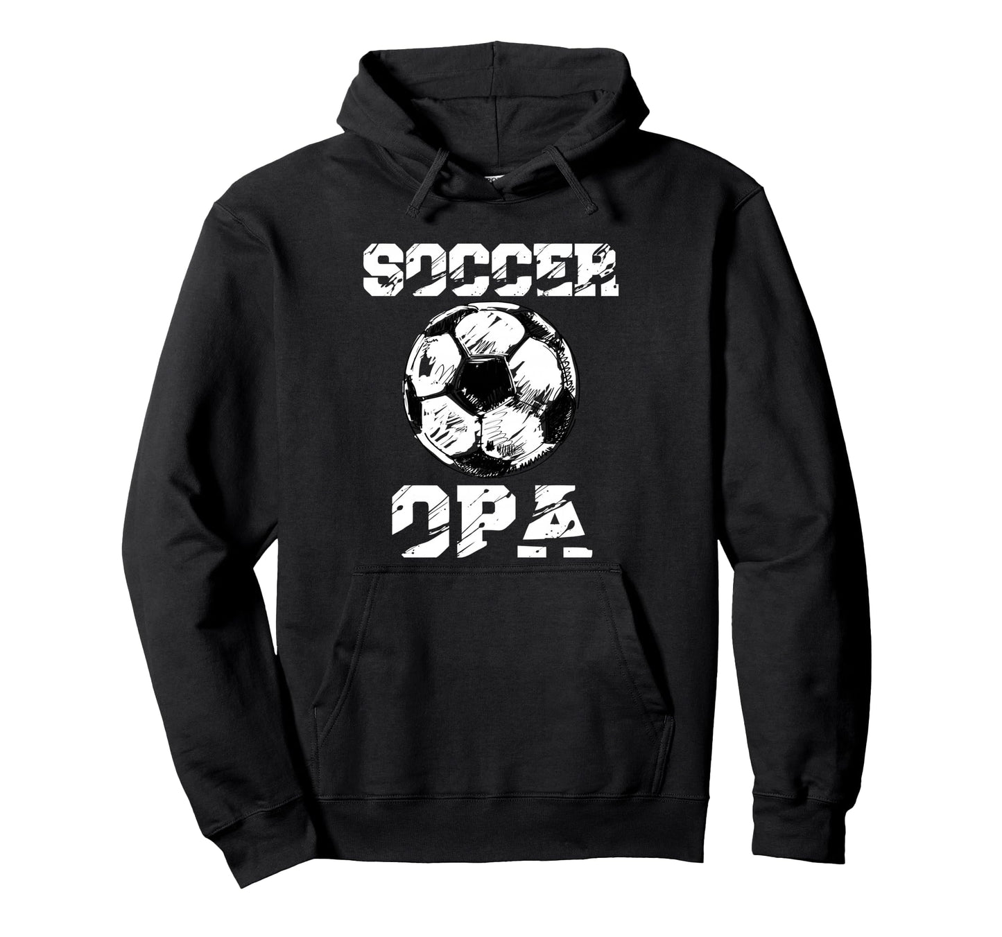 Soccer Opa Distressed Ball Funny Soccer Hoodie - Graphic Print Men Women - T-Shirt, Sweatshirt, Hoodie