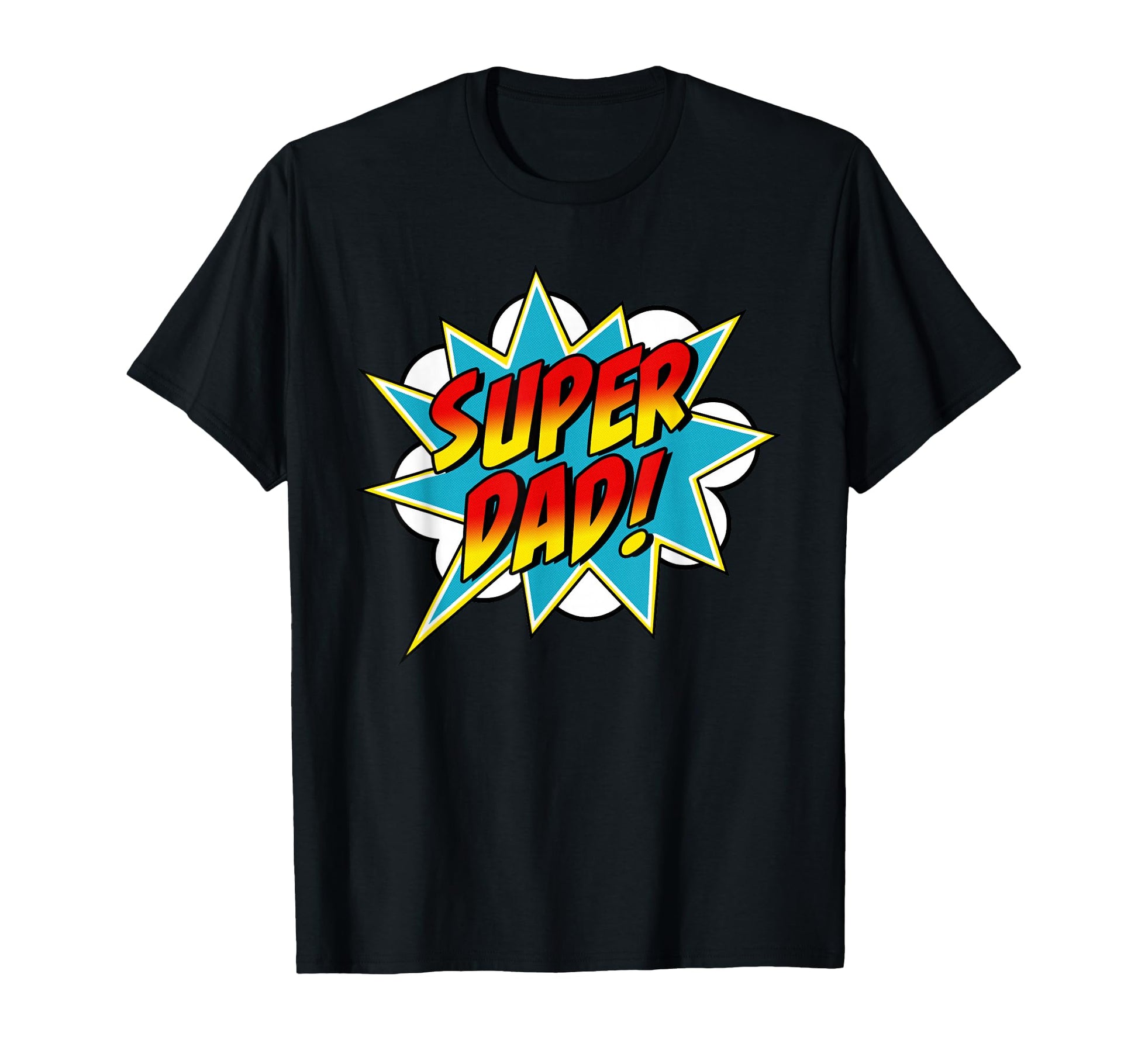 Super Dad Comic Book Superhero Fathers T-Shirt - Unique Graphic for Adults - T-Shirt, Sweatshirt, Hoodie
