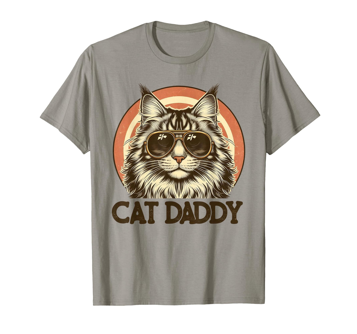 Cat Daddy Maine Coon Cat Fathers Day Cat T-Shirt - Custom Art Print Unisex - T-Shirt, Sweatshirt, Hoodie
