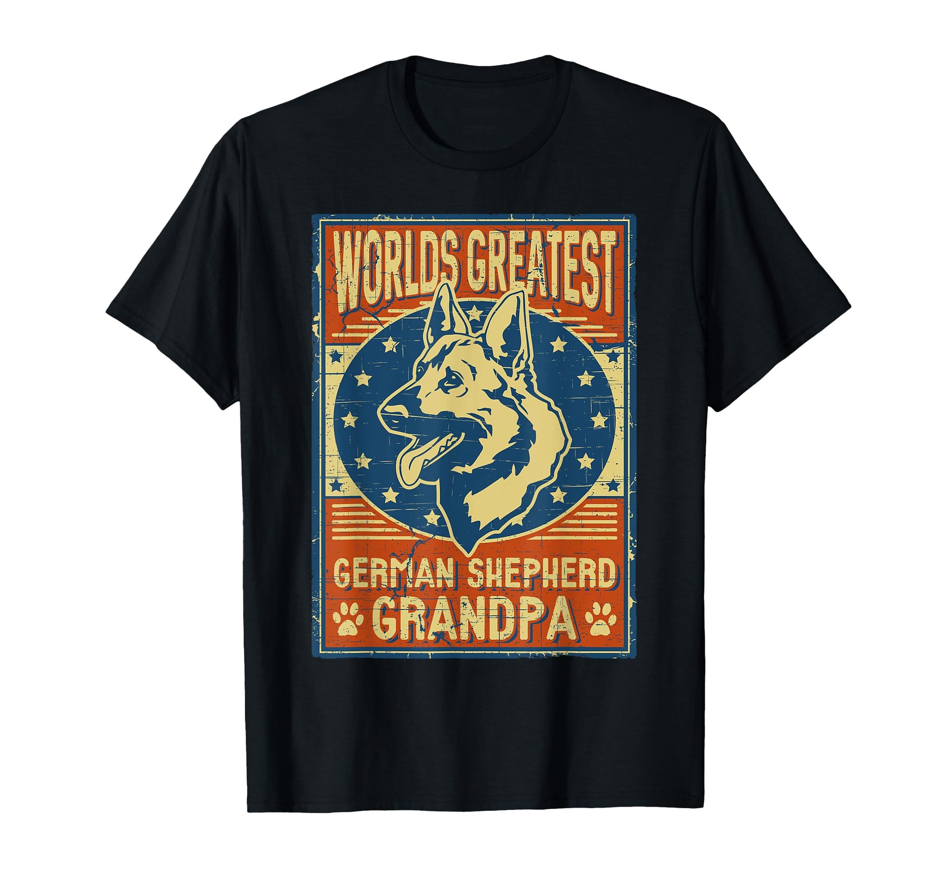 German Shepherd Worlds Greatest Grandpa T-Shirt - Trendy Graphic Men Women - T-Shirt, Sweatshirt, Hoodie