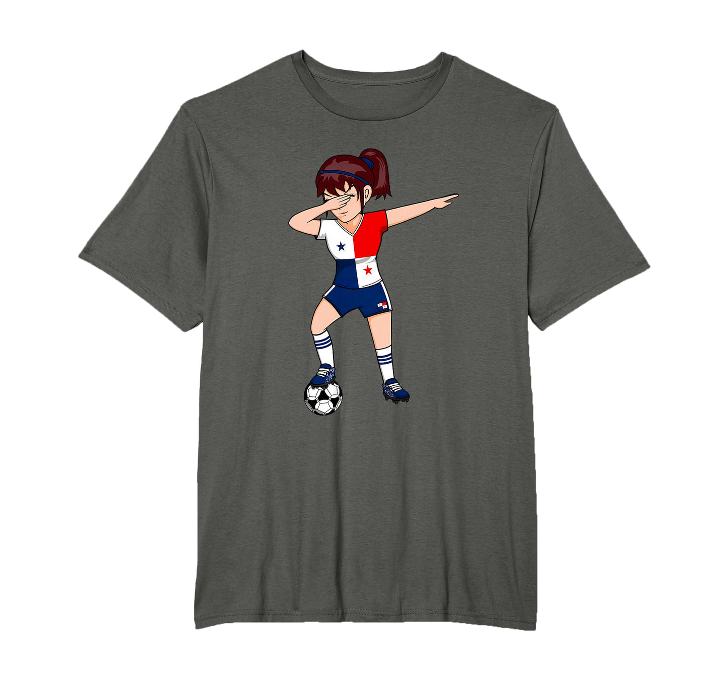 Dabbing Soccer Panama Jersey Panamanian T-Shirt - Custom Art Print Unisex - T-Shirt, Sweatshirt, Hoodie