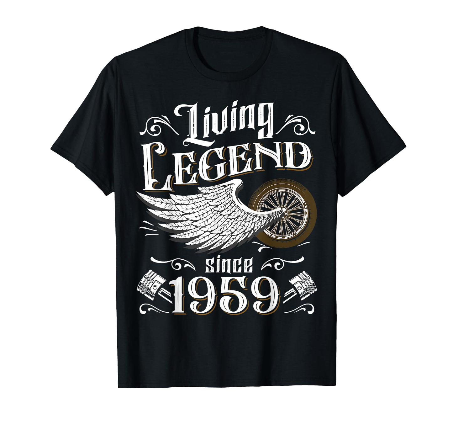 Motorcycle 1959 62Nd Birthday Living T-Shirt - Custom Art Print Men Women - T-Shirt, Sweatshirt, Hoodie