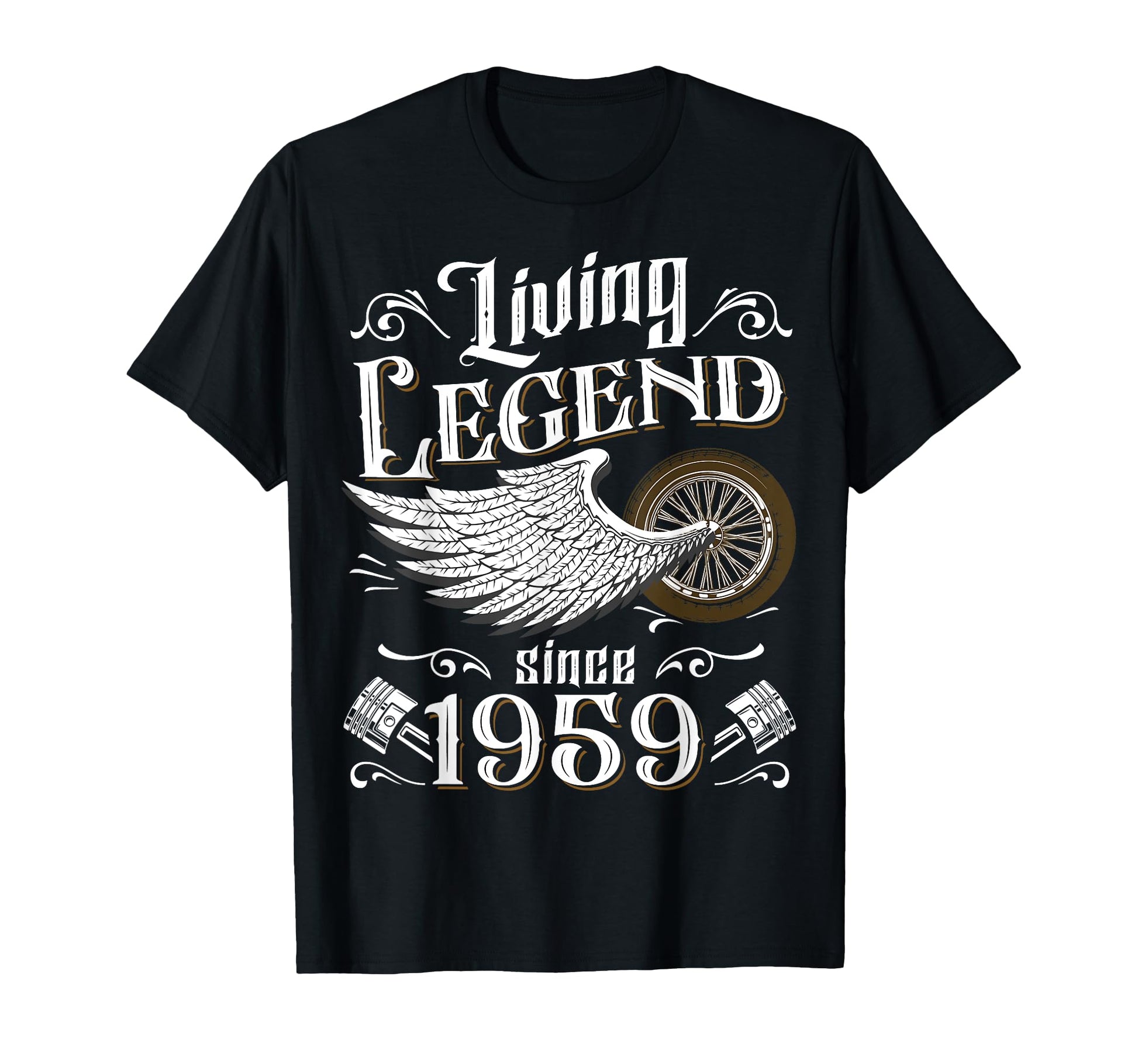 Motorcycle 1959 62Nd Birthday Living T-Shirt - Custom Art Print Men Women - T-Shirt, Sweatshirt, Hoodie