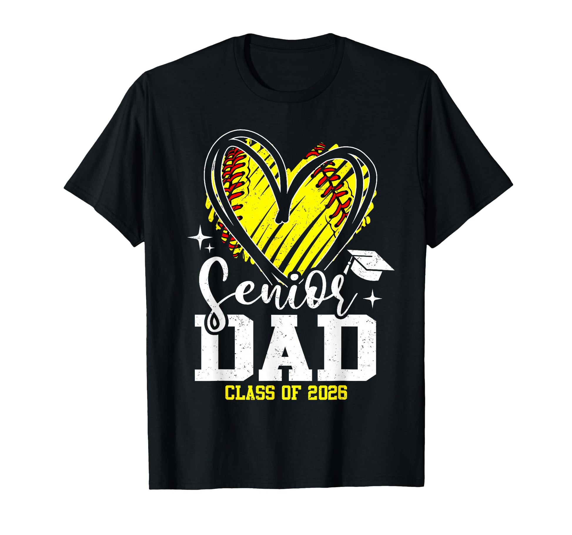 Senior Dad Class 2026 Softball T-Shirt - Novelty Apparel Men Women - T-Shirt, Sweatshirt, Hoodie
