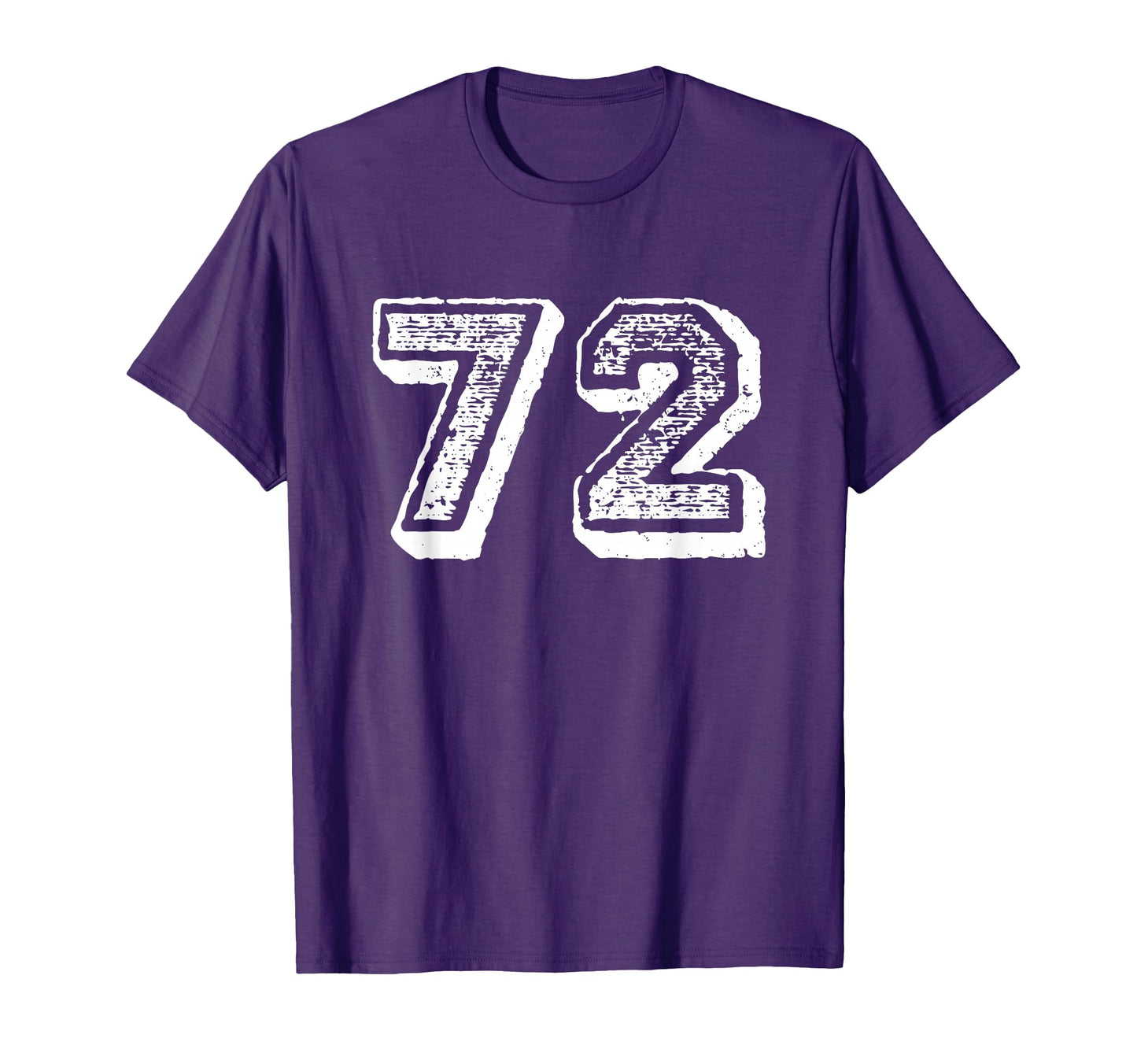 Number 72 Sports Jersey Player 72 Fan T-Shirt - Minimalist Print Men Women - T-Shirt, Sweatshirt, Hoodie