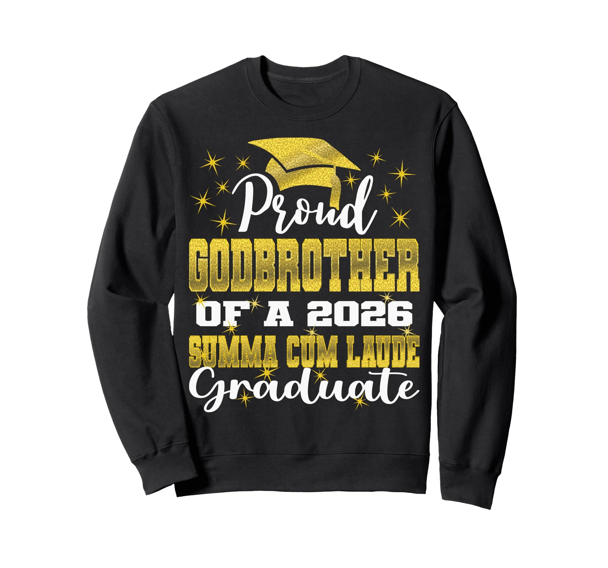 Proud Godbrother 2026 Summa Cum Sweatshirt - Minimalist Print for Adults - T-Shirt, Sweatshirt, Hoodie