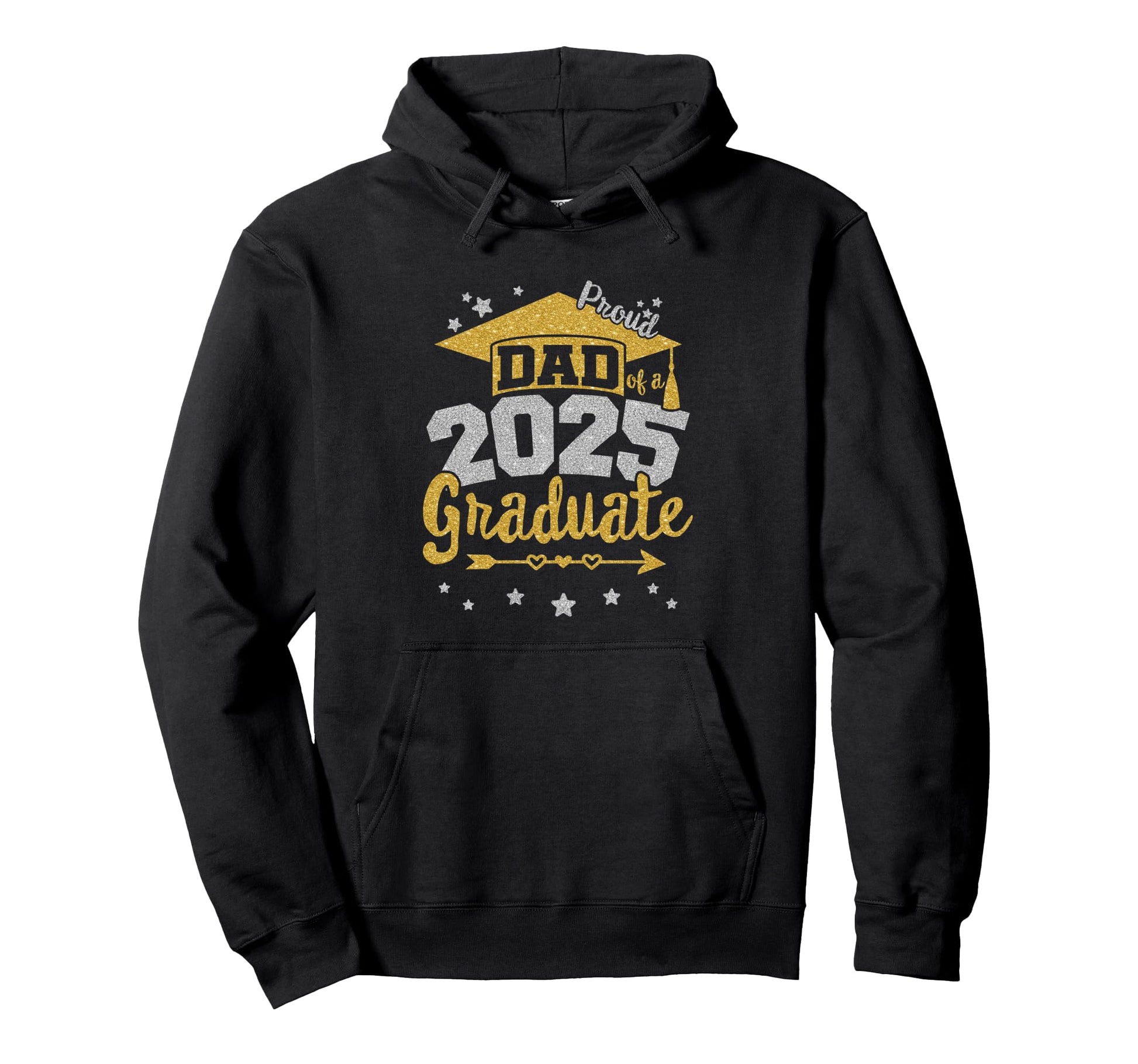 Proud Dad 2025 Graduate Team 25 Senior Hoodie - Novelty Apparel Men Women - T-Shirt, Sweatshirt, Hoodie