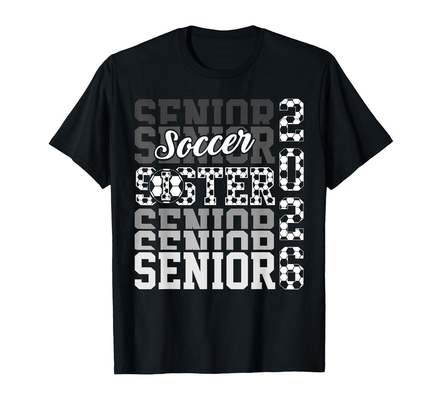 2026 Soccer Senior Sister Graduation T-Shirt - Custom Art Print Men Women - T-Shirt, Sweatshirt, Hoodie
