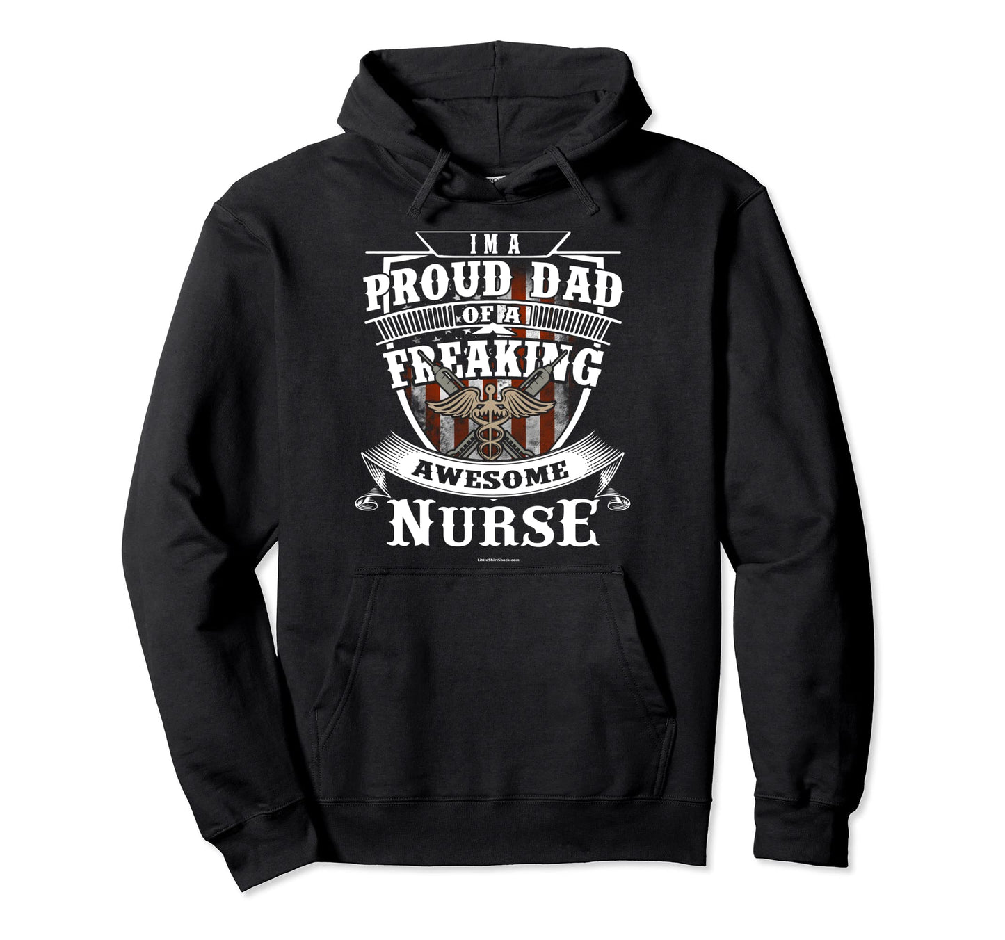 Proud Dad Nurse Nursing Rn Lpn Cna Hoodie - Novelty Apparel Unisex - T-Shirt, Sweatshirt, Hoodie