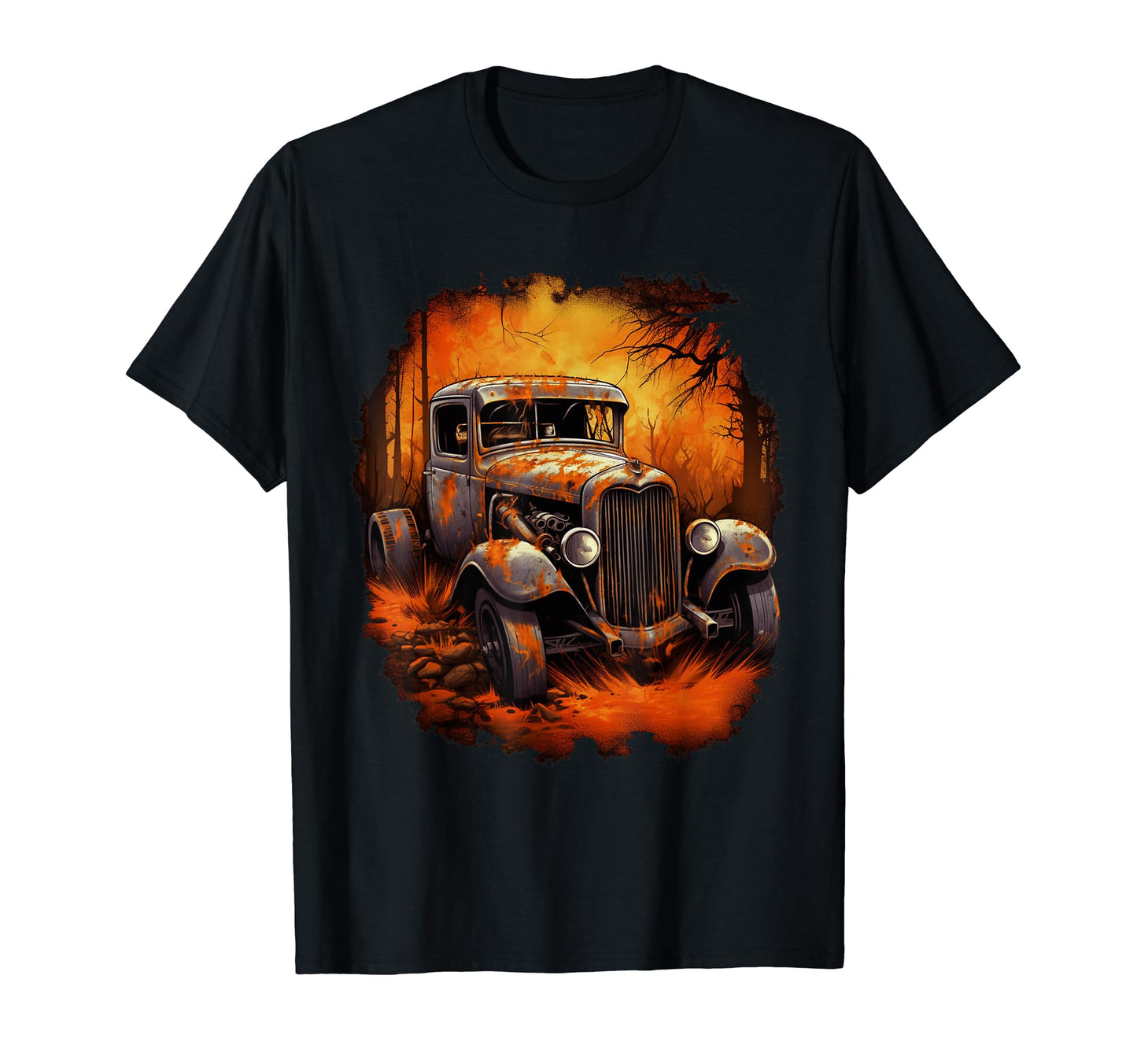 Rust Bucket Hot Rod Rat Rod Car T-Shirt - Aesthetic Graphic Unisex - T-Shirt, Sweatshirt, Hoodie