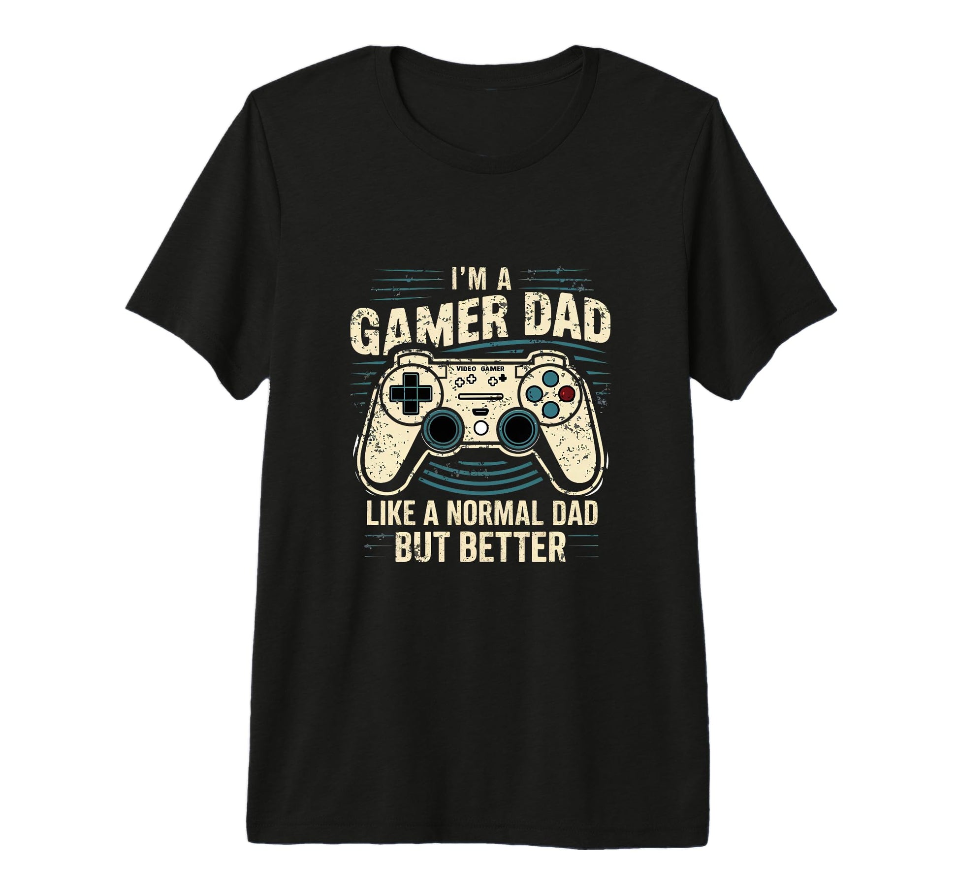 Mens Gamer Dad Like Normal Dad But T-Shirt - Unique Graphic Men Women - T-Shirt, Sweatshirt, Hoodie