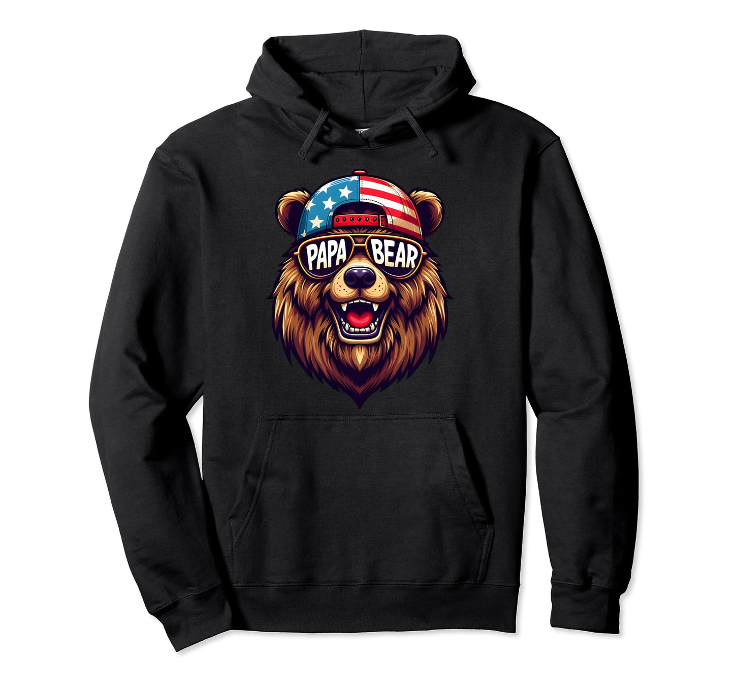 Papa Bear Fathers Day Gift Us Hoodie - Casual Everyday Wear Men Women - T-Shirt, Sweatshirt, Hoodie