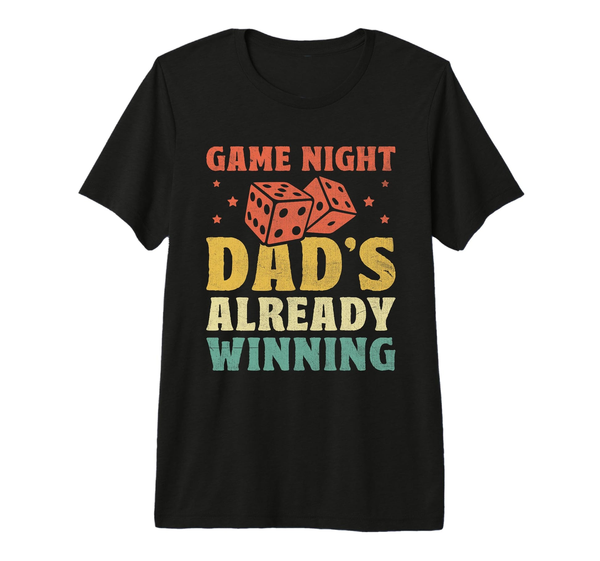 Mens Game Night Dads Already Winning T-Shirt - Minimalist Print Unisex - T-Shirt, Sweatshirt, Hoodie