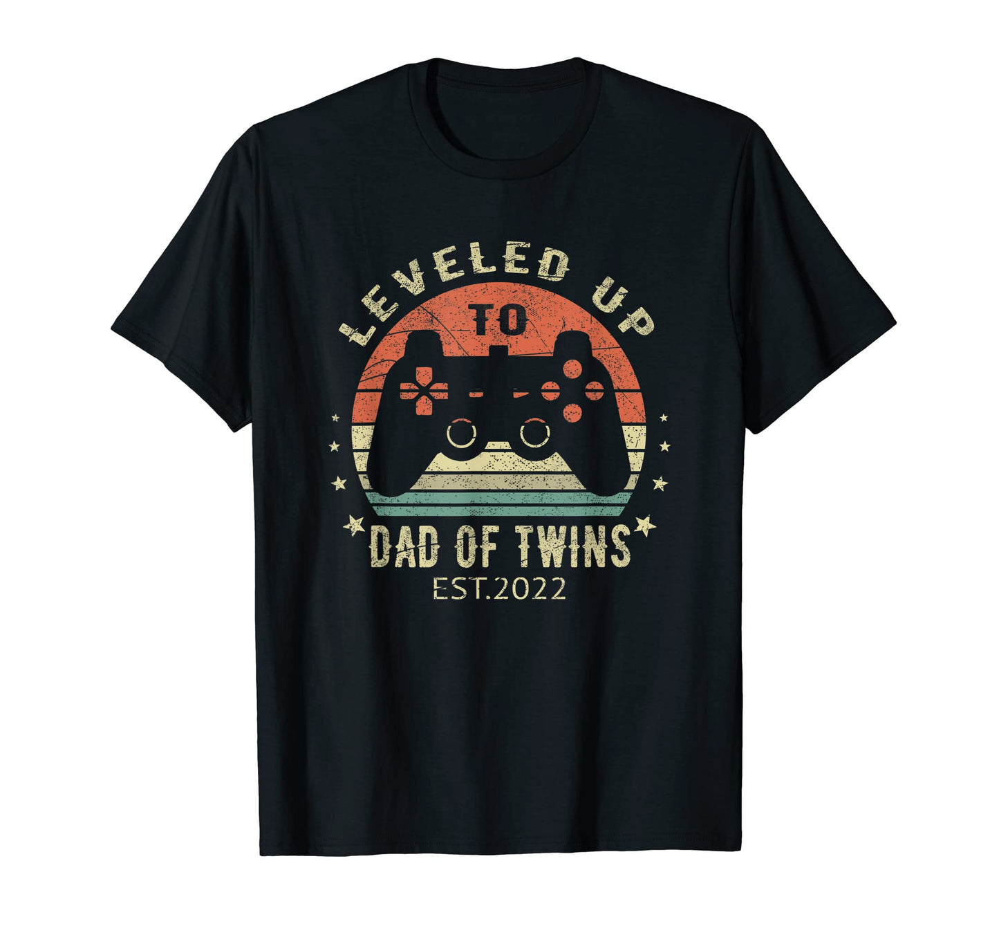 Mens Leveled Up To Dad Twins 2022 T-Shirt - Novelty Apparel Men Women - T-Shirt, Sweatshirt, Hoodie