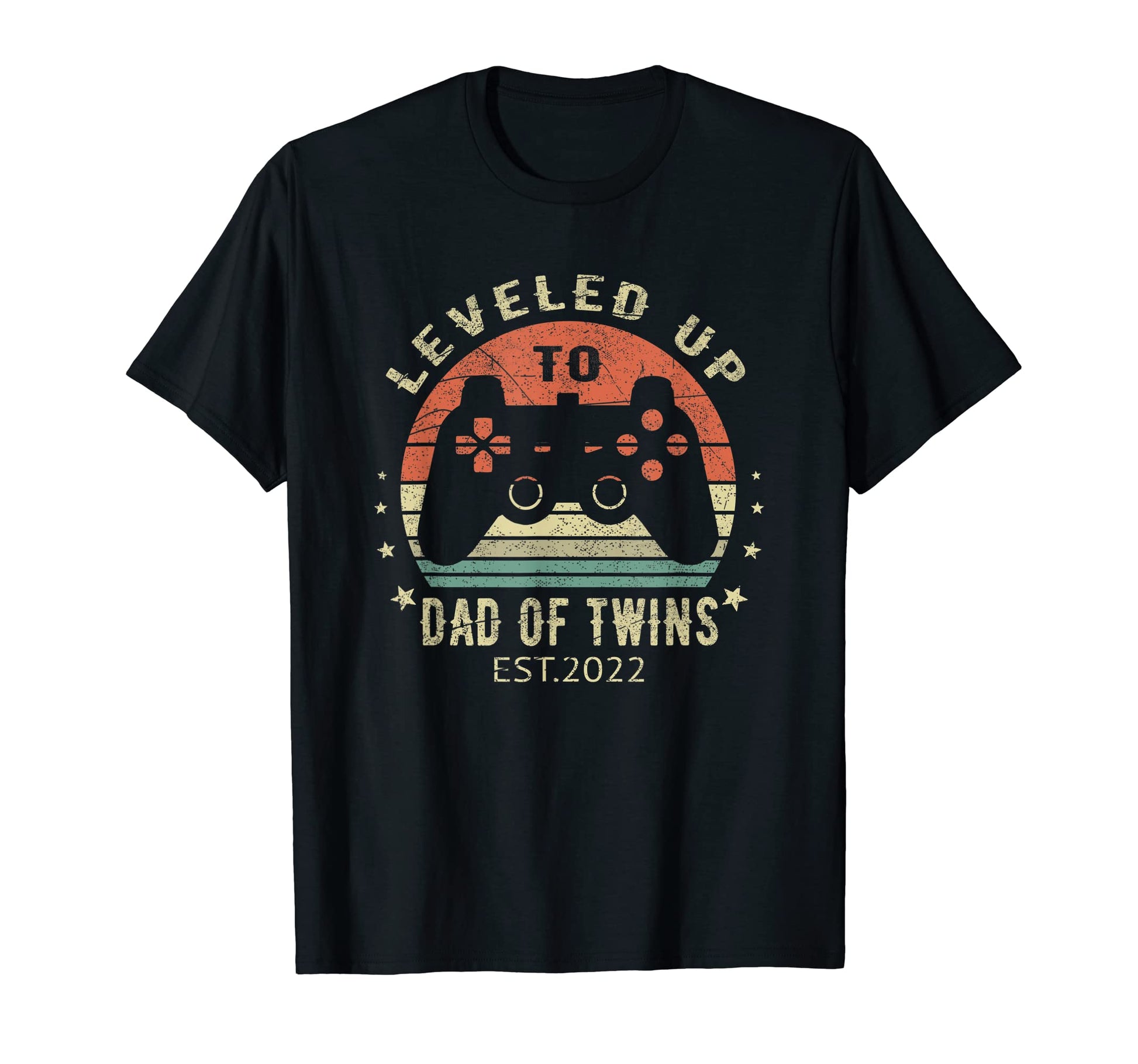 Mens Leveled Up To Dad Twins 2022 T-Shirt - Novelty Apparel Men Women - T-Shirt, Sweatshirt, Hoodie