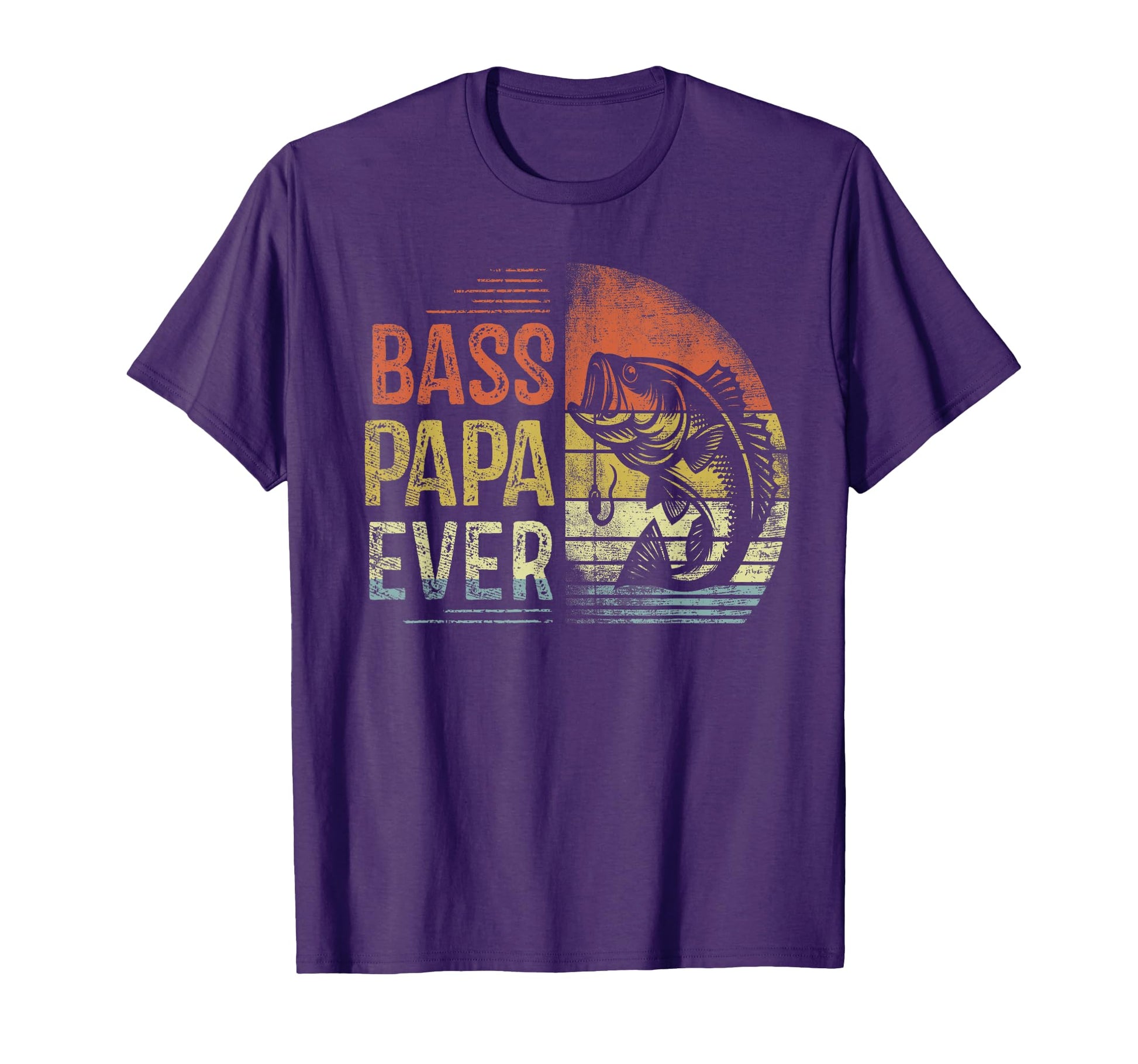 Bass Papa Ever Fishing Gifts Papa T-Shirt - Fun Novelty Design Unisex - T-Shirt, Sweatshirt, Hoodie