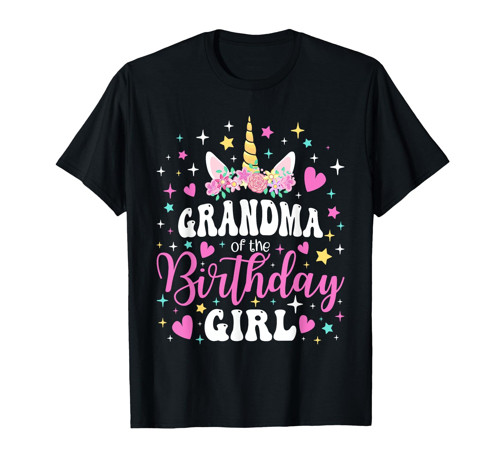 Unicorn Grandma Birthday Family T-Shirt - Novelty Apparel Men Women - T-Shirt, Sweatshirt, Hoodie