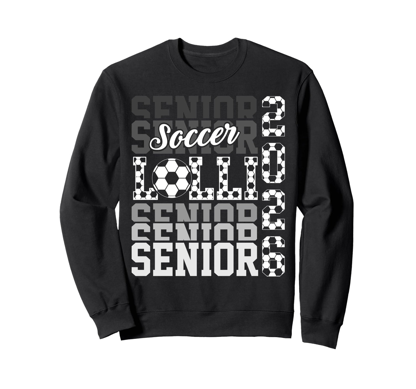 2026 Soccer Senior Lolli Sweatshirt - Fun Novelty Design Men Women - T-Shirt, Sweatshirt, Hoodie
