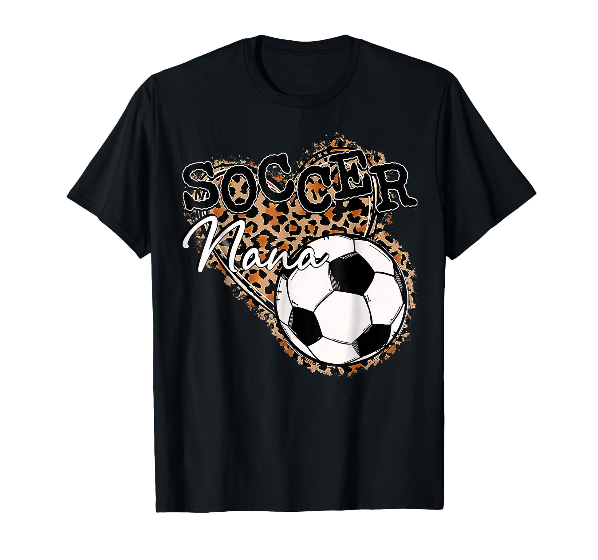 Soccer Nana Leopard Mothers Day T-Shirt - Aesthetic Graphic Unisex - T-Shirt, Sweatshirt, Hoodie