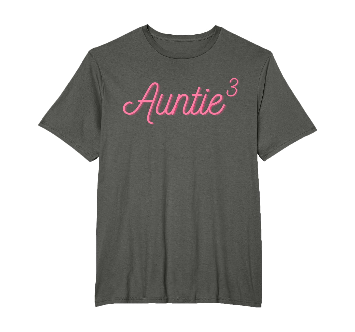 Auntie 3 Cubed Aunt Three 3 Nieces T-Shirt - Custom Art Print Men Women - T-Shirt, Sweatshirt, Hoodie