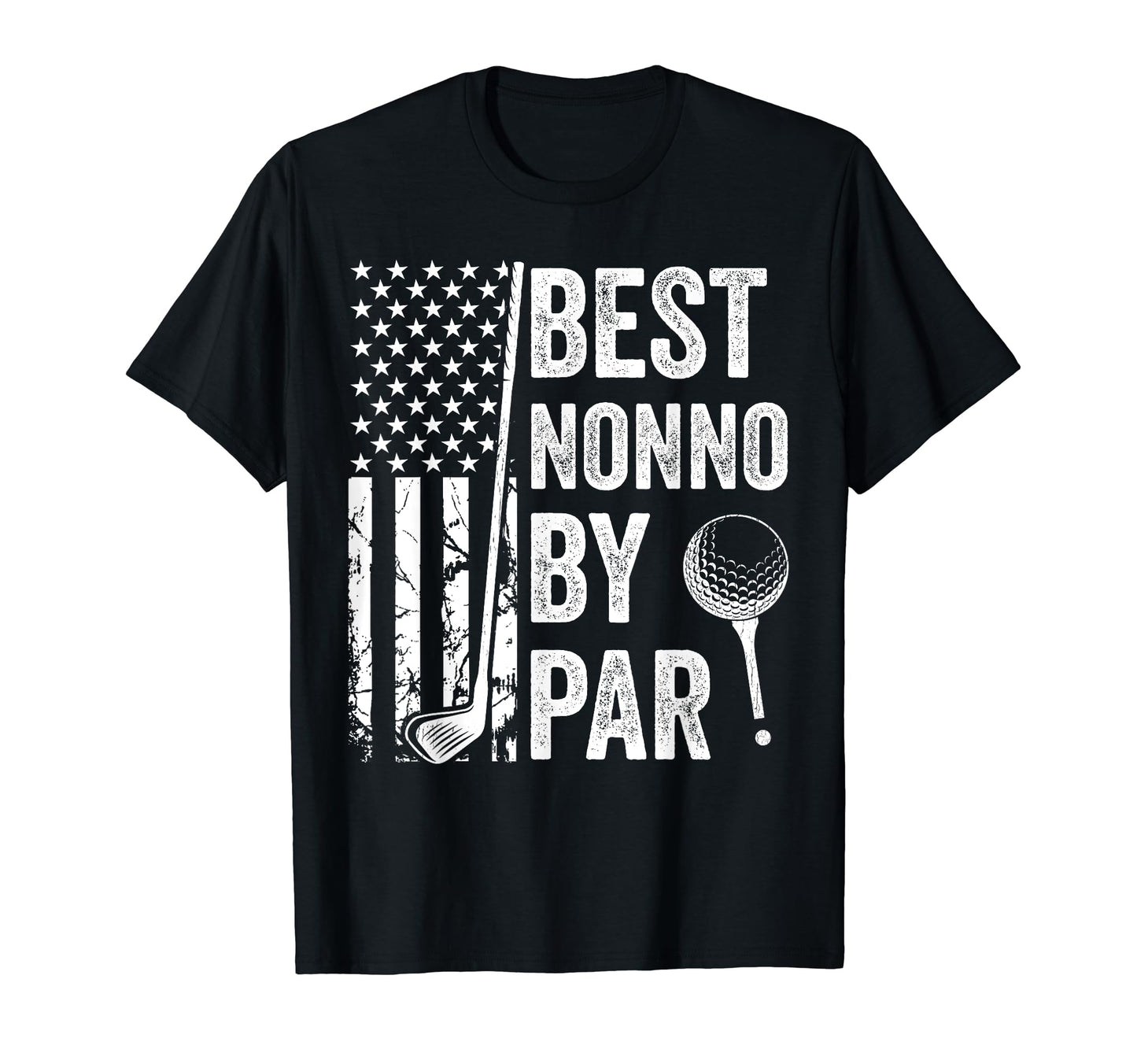 Best Nonno Par Usa Flag Golf Fathers T-Shirt - Minimalist Print for Adults - T-Shirt, Sweatshirt, Hoodie