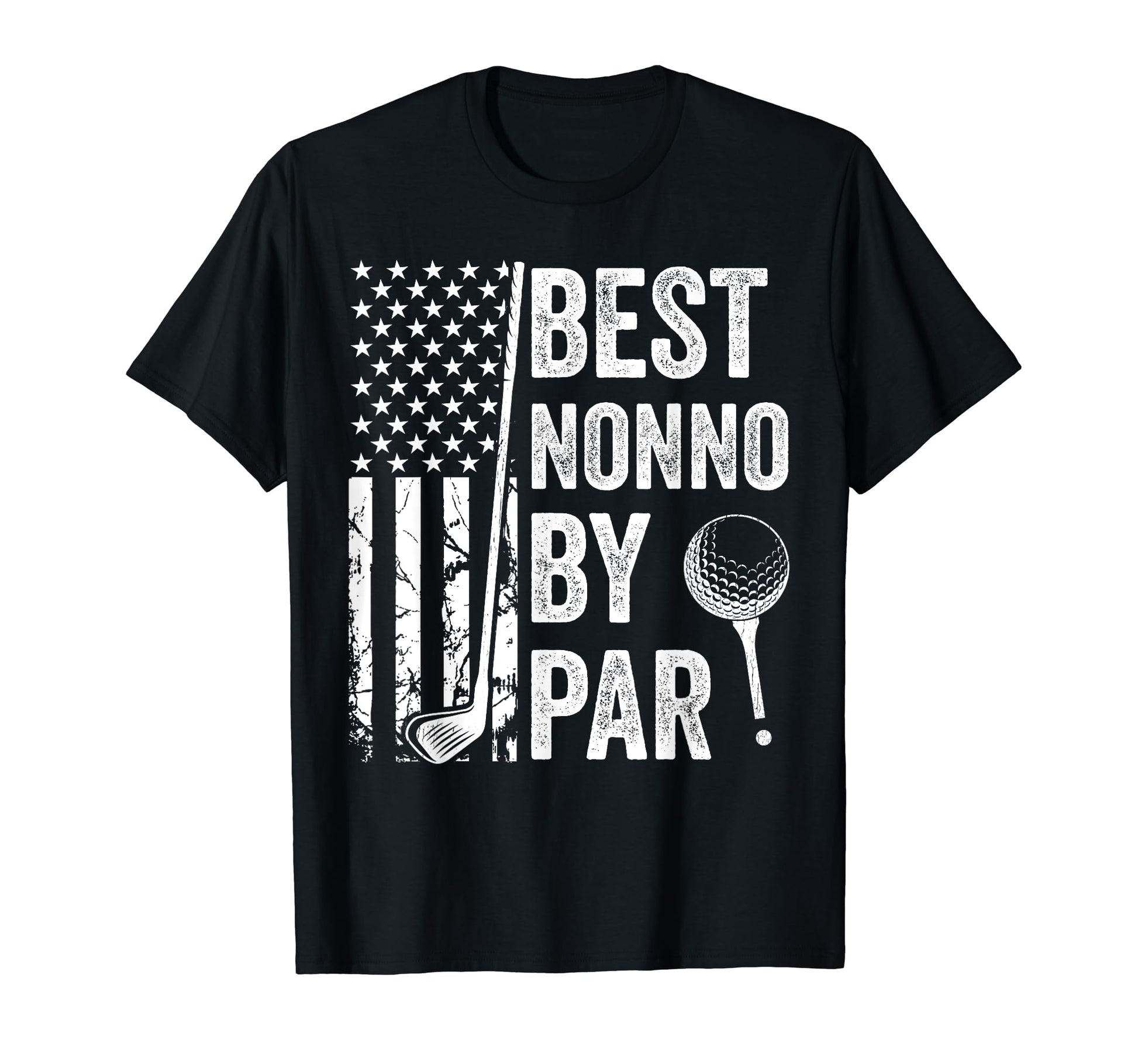 Best Nonno Par Usa Flag Golf Fathers T-Shirt - Minimalist Print for Adults - T-Shirt, Sweatshirt, Hoodie